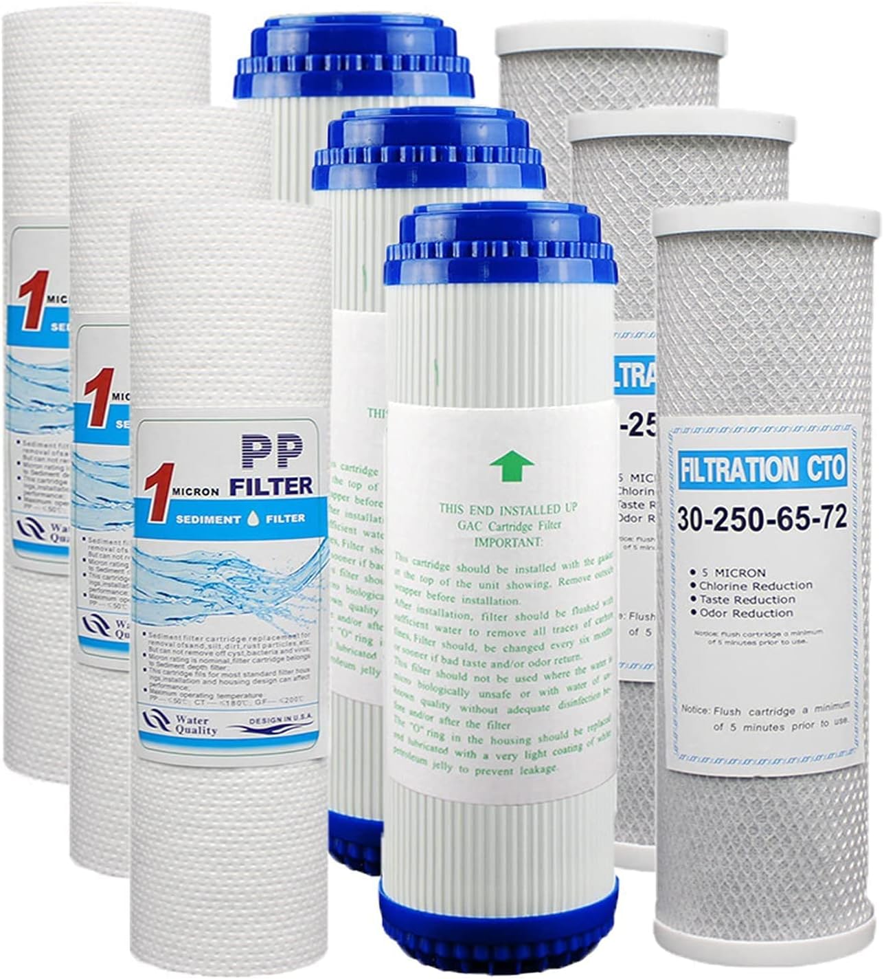 標準的な浄水濾過系に適した1ミクロン逆浸透濾過システム Pp Cto Udf に適した交換フィルタ10 X2 5 水濾過システムセット Sale 87 Off