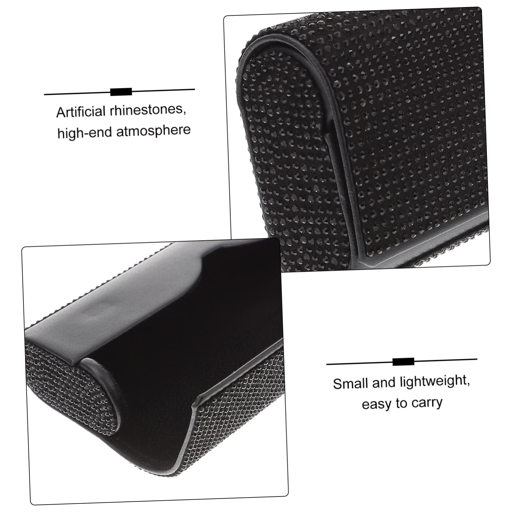 3piezas Soporte para Gafas Brillantes para Automóvil Organizador De Visera para Almacenamiento De Accesorios y Tarjetas Diseño Elegante y
