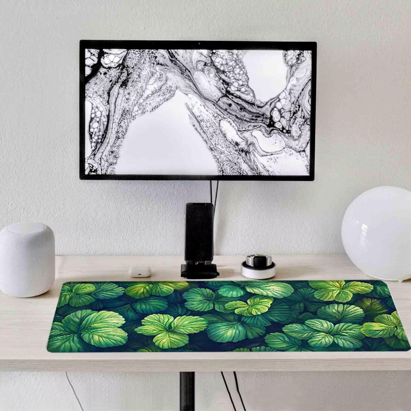 Podkładka pod mysz zielona podkładka pod mysz XXL 1000 x 500 mm podkładka pod mysz z przeszytymi krawędziami i antypoślizgową gumową podstawą podkładka pod mysz XXL do komputera, laptopa, akcesoria