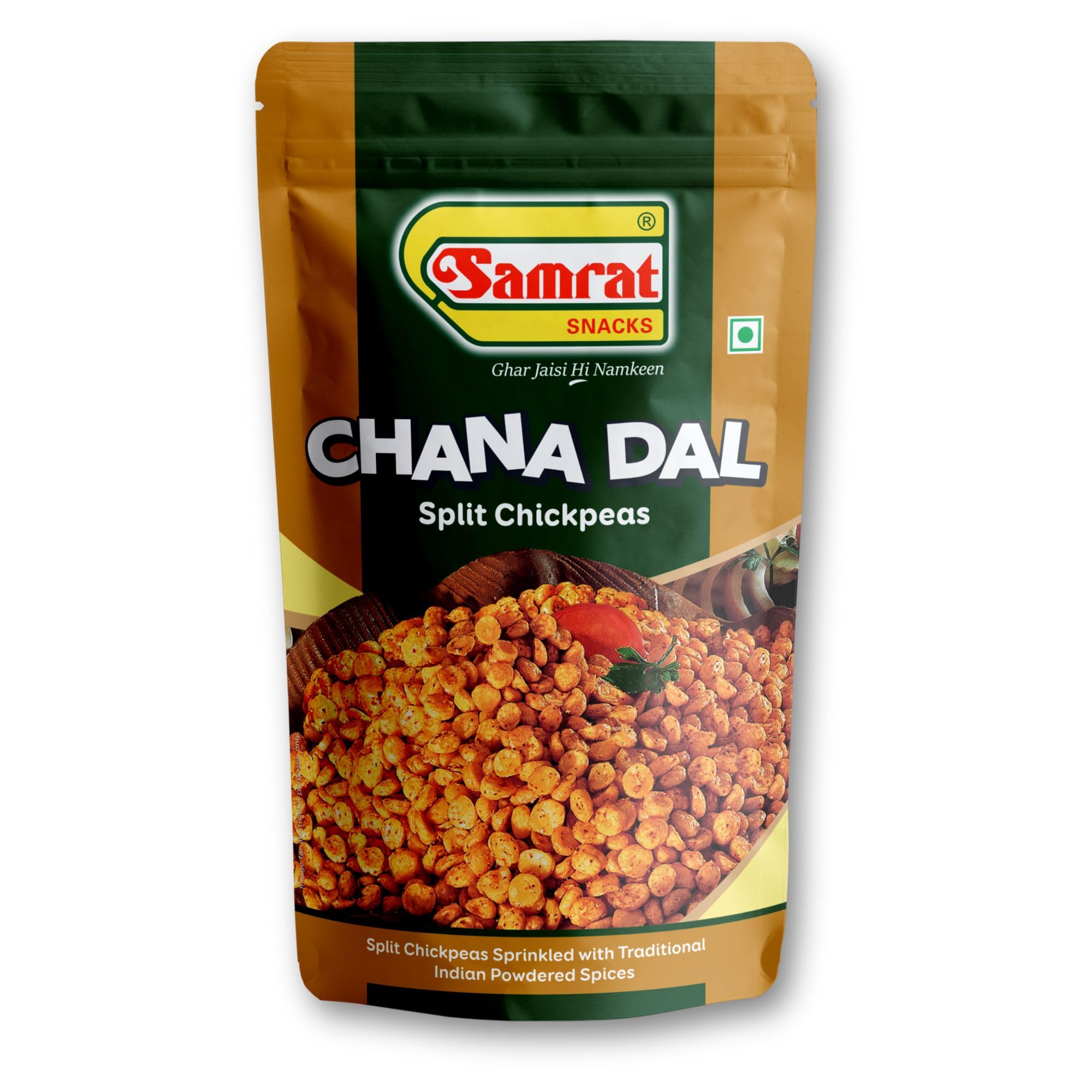 Samrat Chana Dal Namkeen – Crispy & Crunchy Roasted Split Chickpeas Snack | Chatpata Dal Indian Namkeen | Protein-Rich Ready-to-Eat Snack for Tea Time, Parties & Festive Celebrations (Pack of 1 (450g), Chana Dal)-image-23
