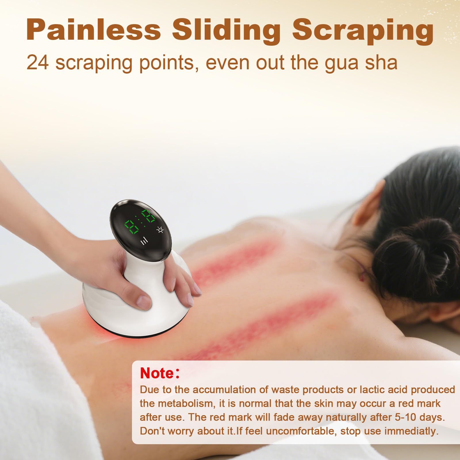 Masajeador Ventosa Anticelulitico, 9 Nivel Masajeador Anticelulitis Eléctrica Masaje Ventosas (Blanco perlado)