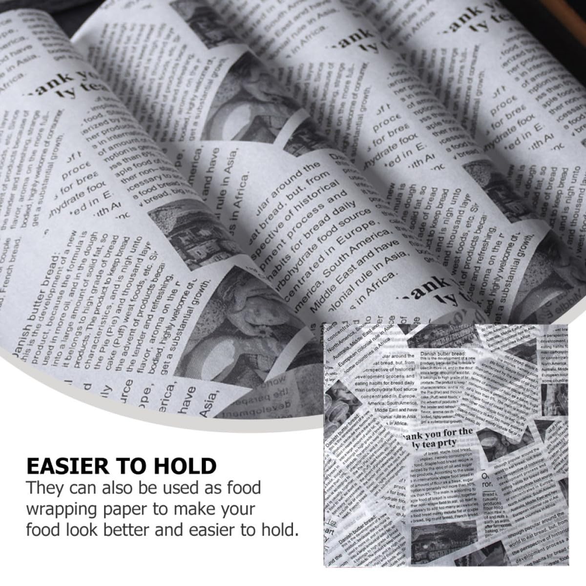 INOOMP Carta da Forno Antiaderente per Alimenti Fritti 25x25 Cm 500 Pezzi, Carta Assorbente per Pollo Fritto e Snack, Resistente al Calore per Cucina e Feste