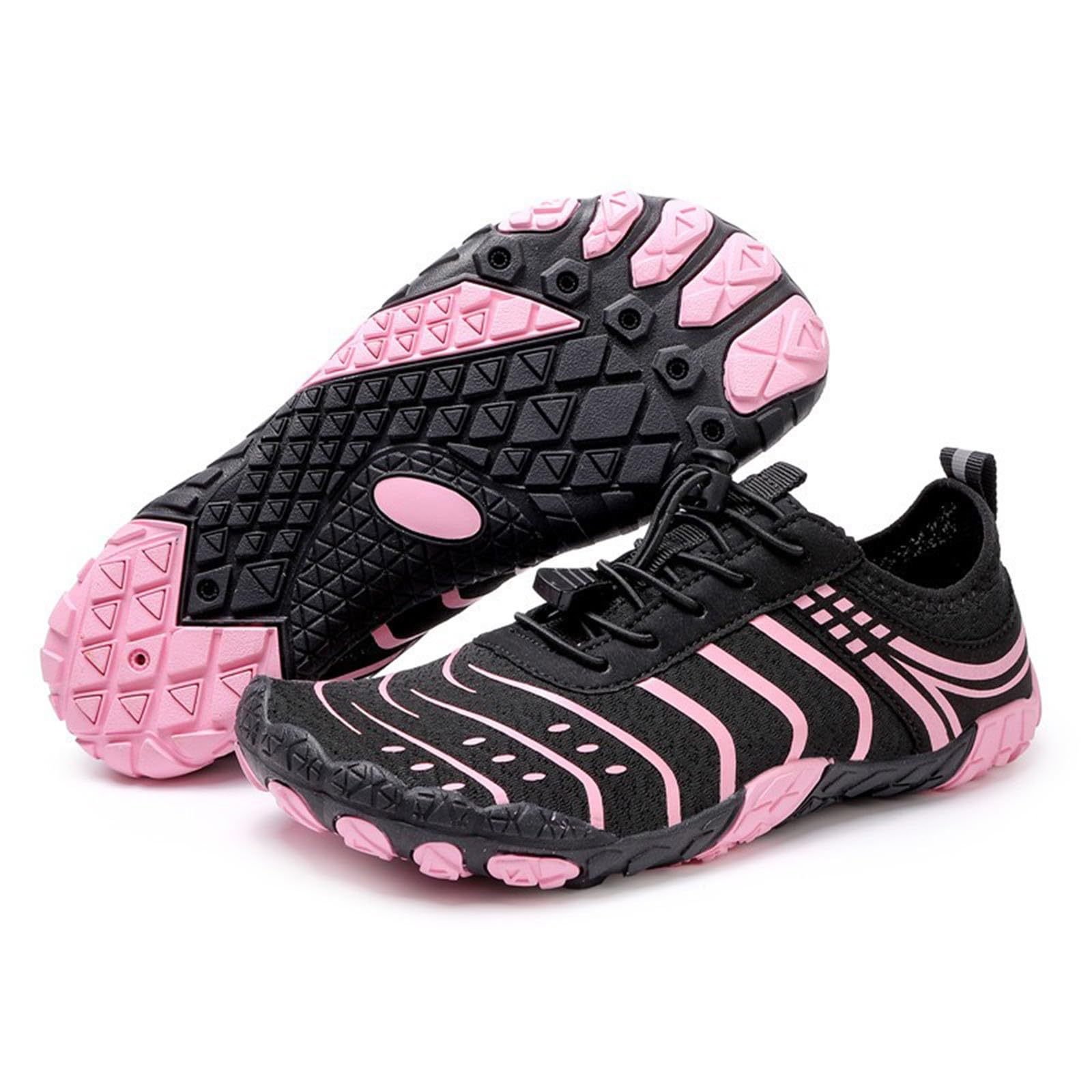 Scarpe da Acqua per Nuoto, Immersioni, Camminate sulla Spiaggia con Design di separazione delle Dita, Suola Leggera e Flessibile