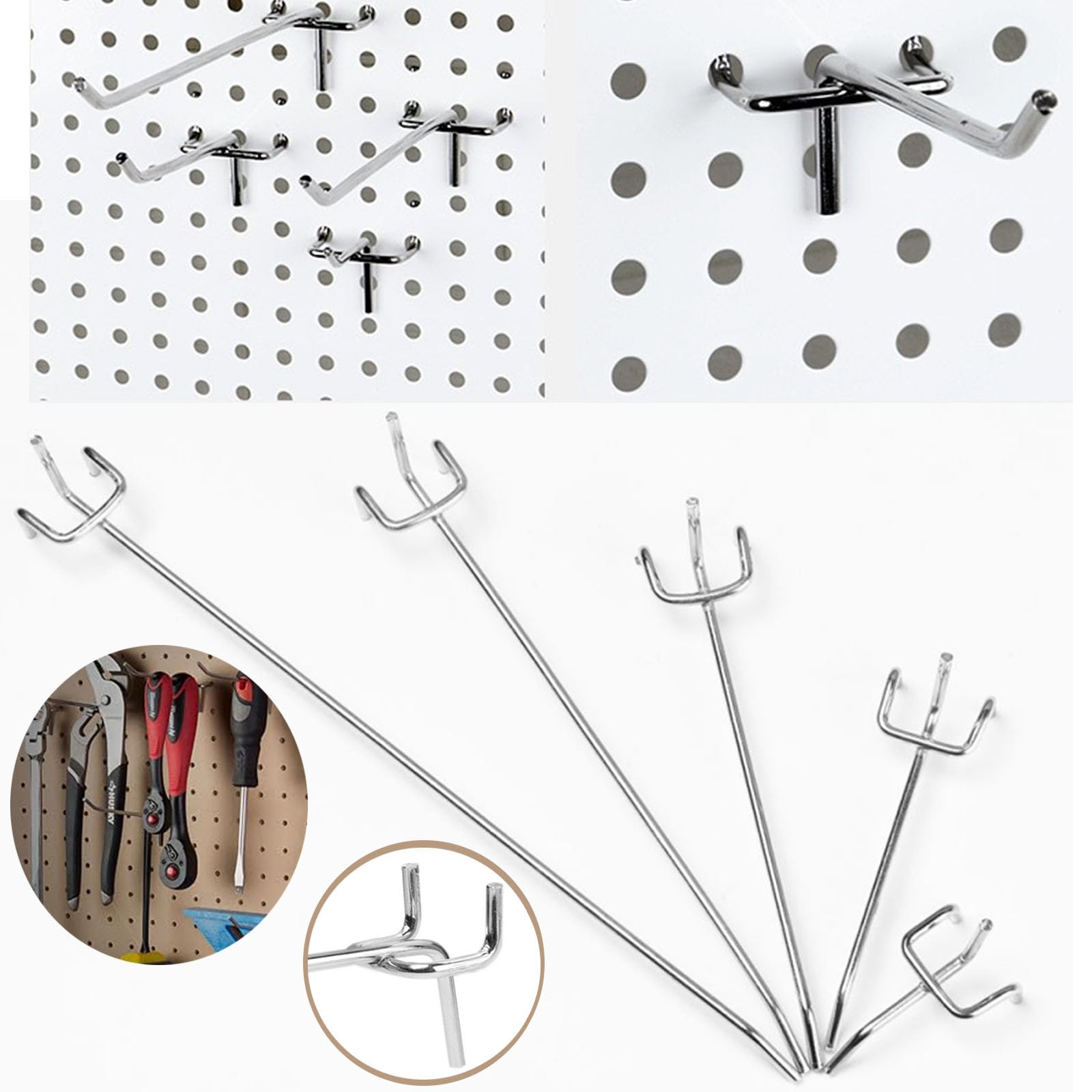 Set 146 Ganci Per Pannelli Forati - Con Serrature, Organizza Utensili - Foto 2