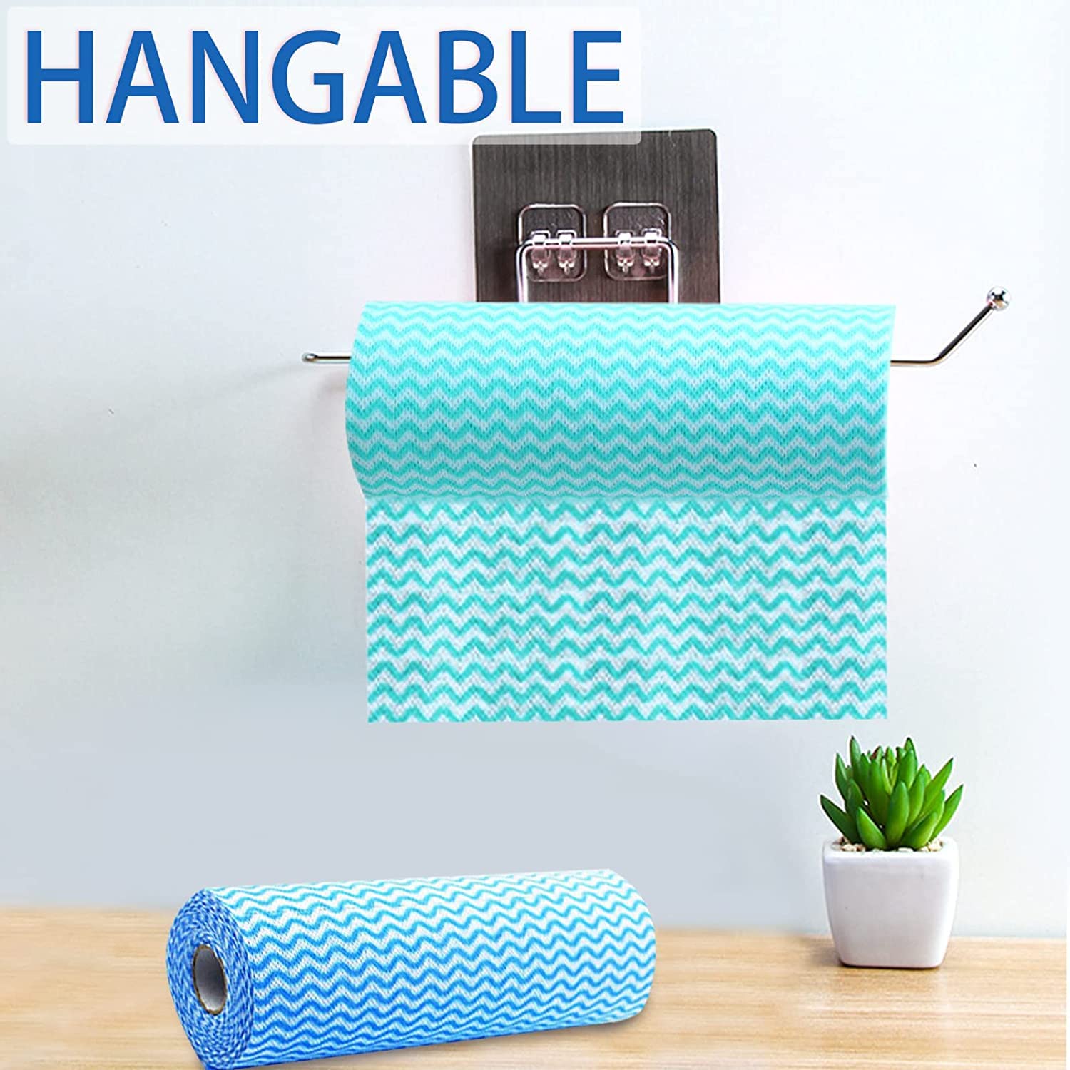 STARDOM MART Kitchen Roll Kitchen Tissue roll Cleaning Wipes Washable & Reusable Quick Dry (Pack of 2) 1