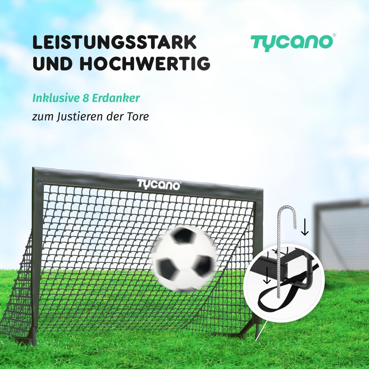 Tycano Pop-Up Fußballtore Set - Fußballtore - 120 x 90 cm
