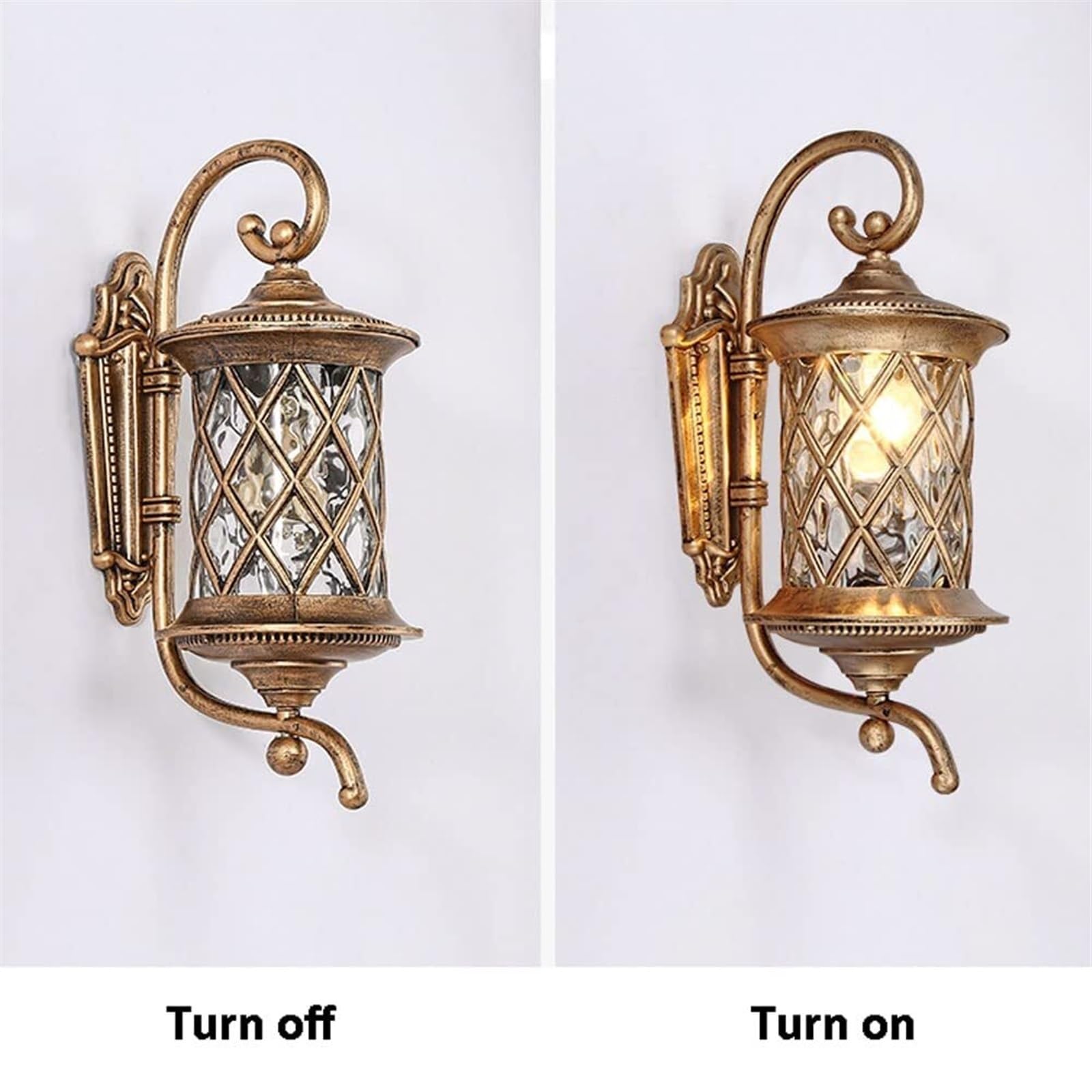 Lanterne murale d'extérieur en forme d'ananas, applique murale rétro en verre pour cour, jardin, garage, terrasse, porche