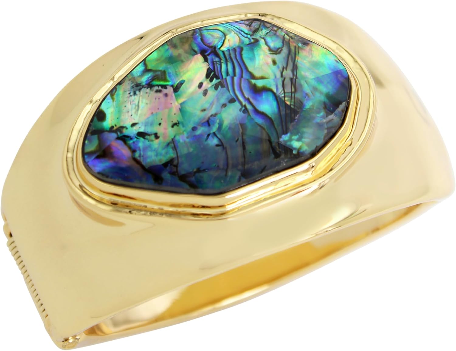 Robert Lee Morris Soho Women's Abalone Molten Statement Bangle Bracelet