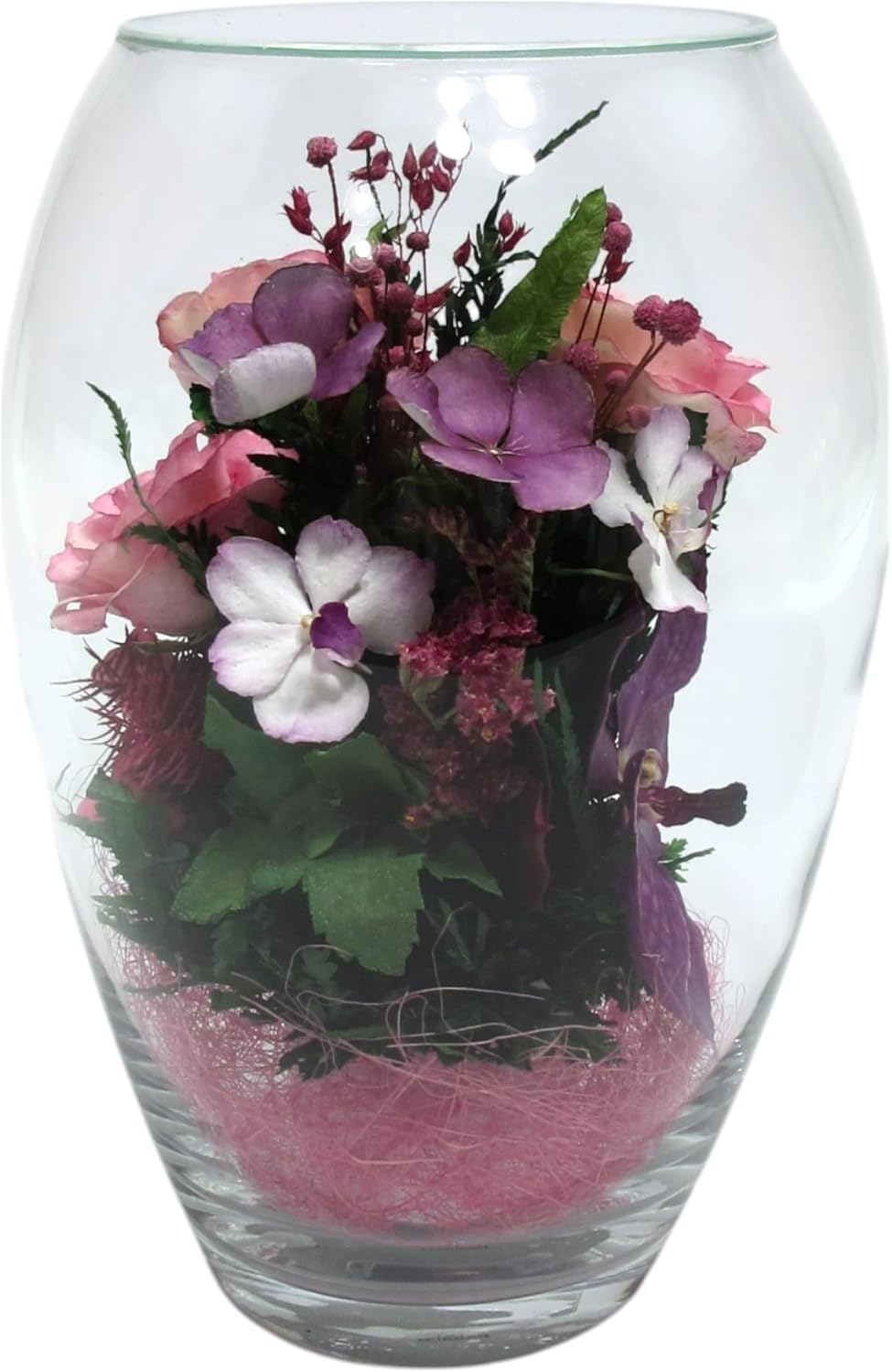 Fiora Flower | Premium Preserved Roses in Glass Vase | Lasts 5 Years | Long-Lasting Real Roses for Christmas, Weddings, Birthdays