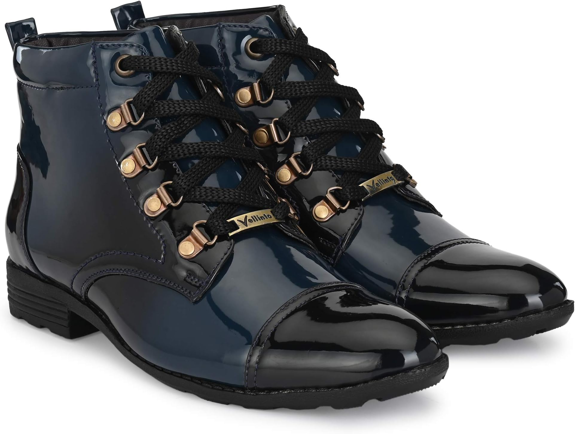 Vellinto Royal Look Shoes For Men ll Casual Shoes For Men ll Latest Patent Leather Boots for Men