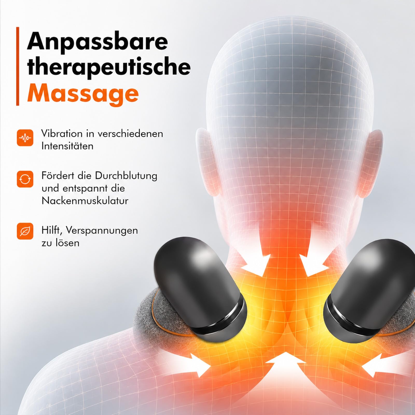 Theratex 3-In-1 Massagegerät Nacken, Relavie Kissen,mit Heiz- und Massagefunktion,Ein angenehmes Erlebnis für Sie