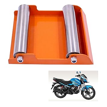 Asryd Portable Wheel Roller for Bike Tyre, Chain Cleaning & Lubricating 160Kg Weight Capacity for Hero Glamour (Pack of 1Pcs)