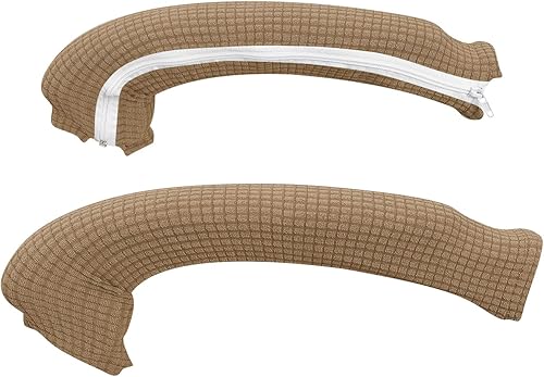 Miniatura 47 de FORCHEER Funda para Silla de Oficina Repelente al Agua de Jacquard con Respaldo Giratoria Extraíble Elástica Universal para Silla de Computadora