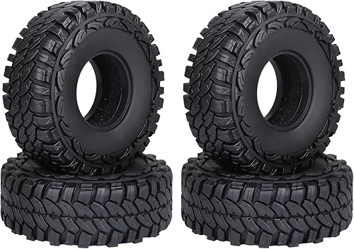 Hobbypark Neumáticos RC 1.9 RC de 4.4 pulgadas de alto, goma suave, buen agarre para escala 110 TRX4 Axial SCX10 Redcat Gen 8 RC4WD Rocks Mud Dirt