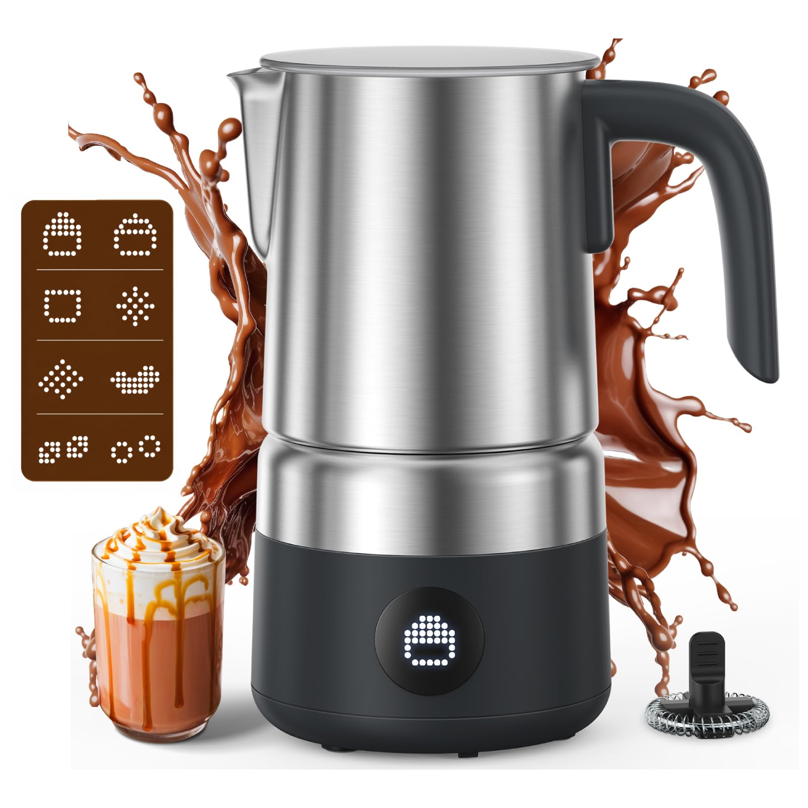 AMZCHEF 8-in-1 17oz Milk Frother