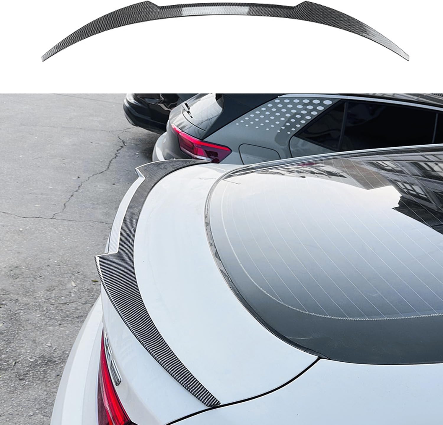 Auto Roof Spoiler,Car Rear Trunk Spoiler,Top Tail Spoiler Wing for X6 F16 2014-2019 X6M,Glossy Black