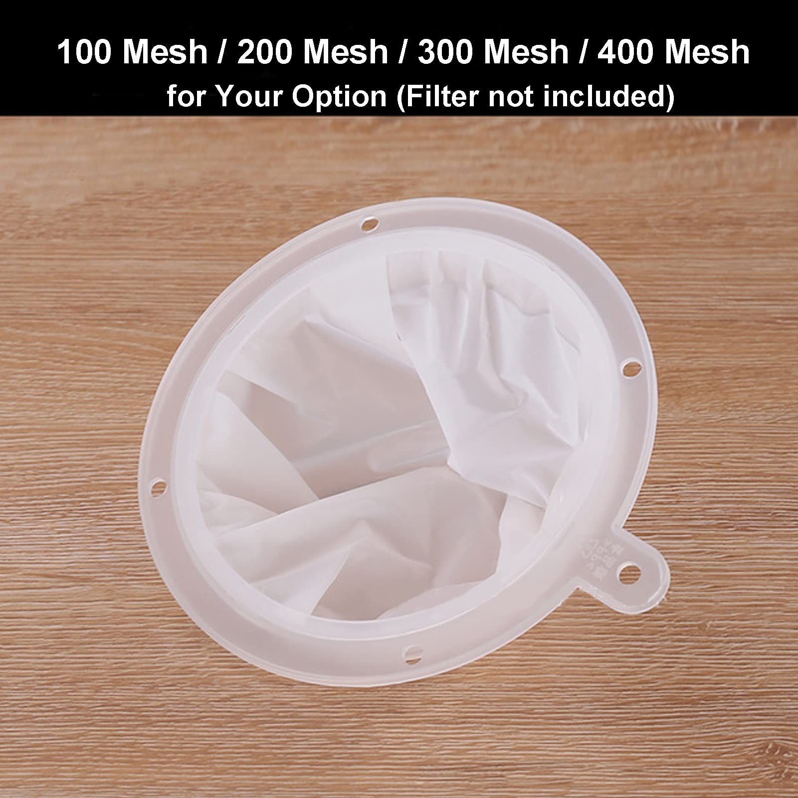Passoire à Confiture En Nylon 300 Mesh - Compatible Entonnoirs, Pour Filtrer Vins, Enzymes, Spiritueux - 8