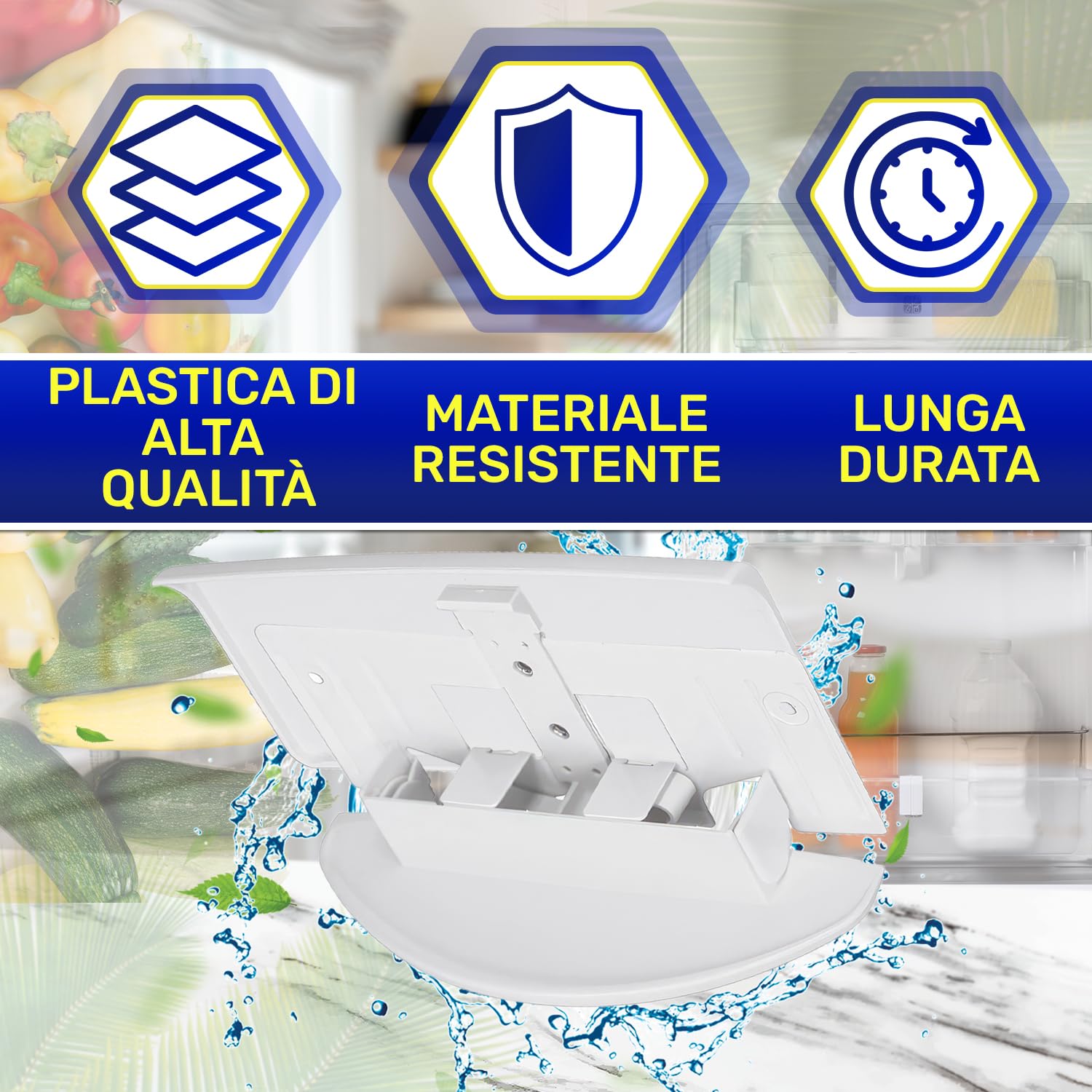 MONTERAL Maniglia Frigorifero Combinati e Congelatore Verticale 182 x 90 x 70 mm con Codice Originale 7042614 704261400 7422679 7422820 742282000 per Liebherr - Garanzia di 10 Anni