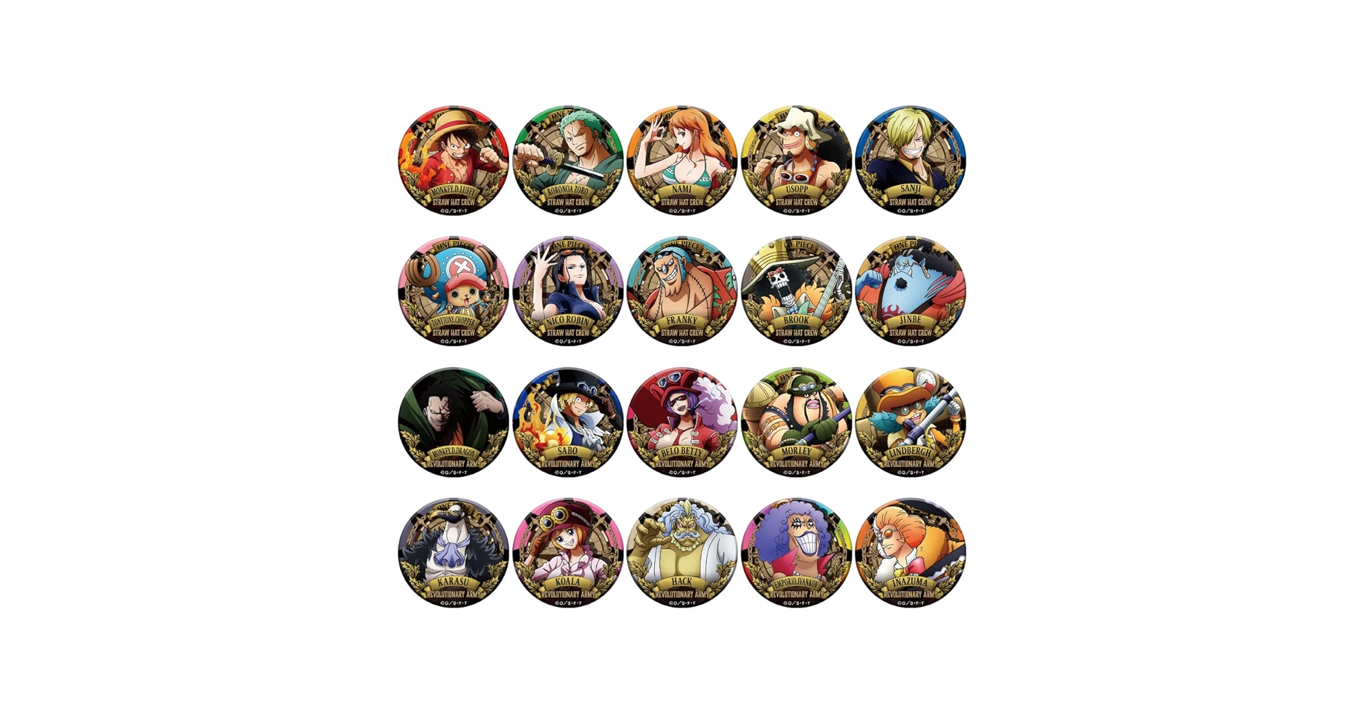 ワンピース ドデカ 缶バッジ 3点セット ブルジュラ】キャラクターグッズ / ワンピース：アルティメット