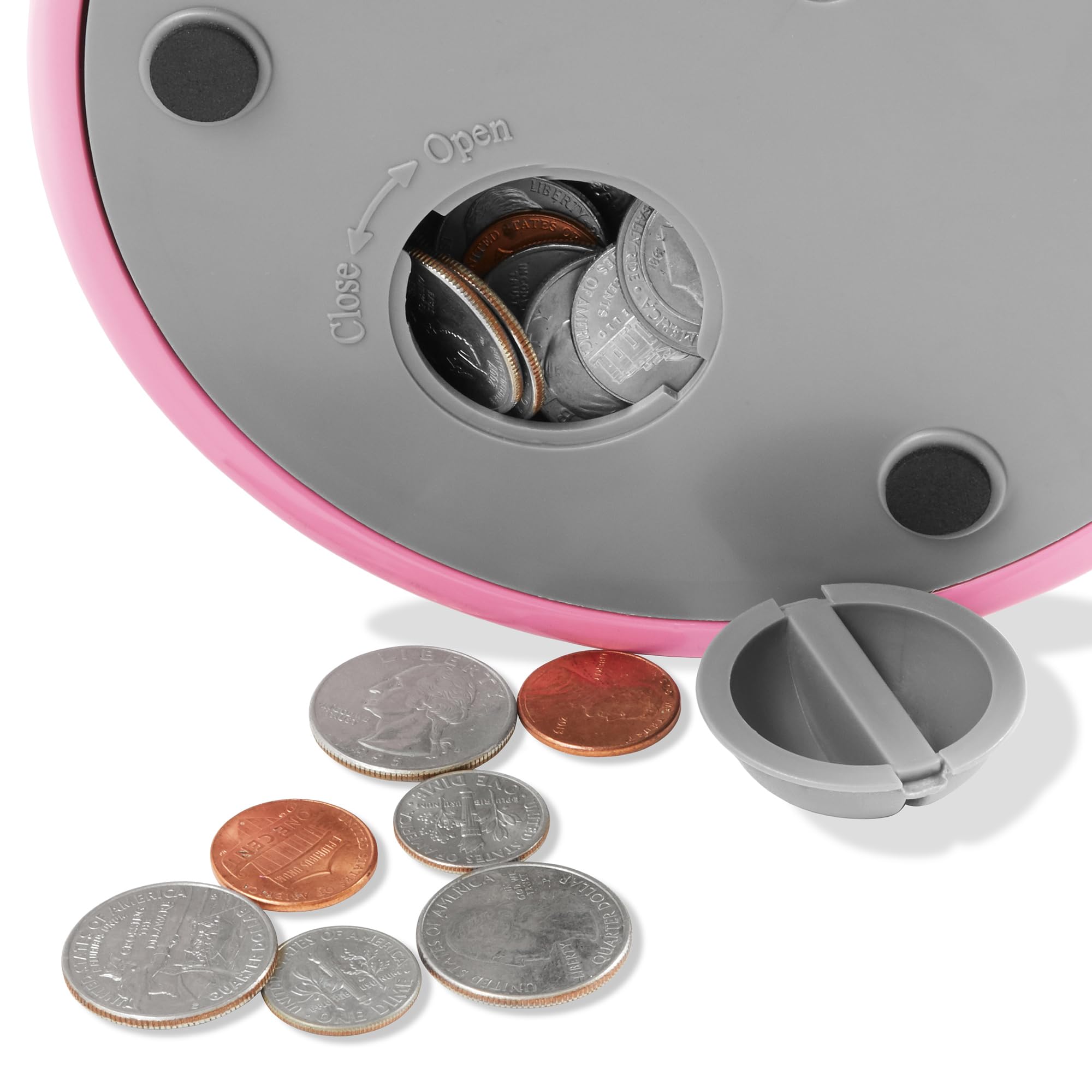 Olde Midway Kaugummi-Spender mit Glaskugel und Metallsockel, 30,5 cm, Pink