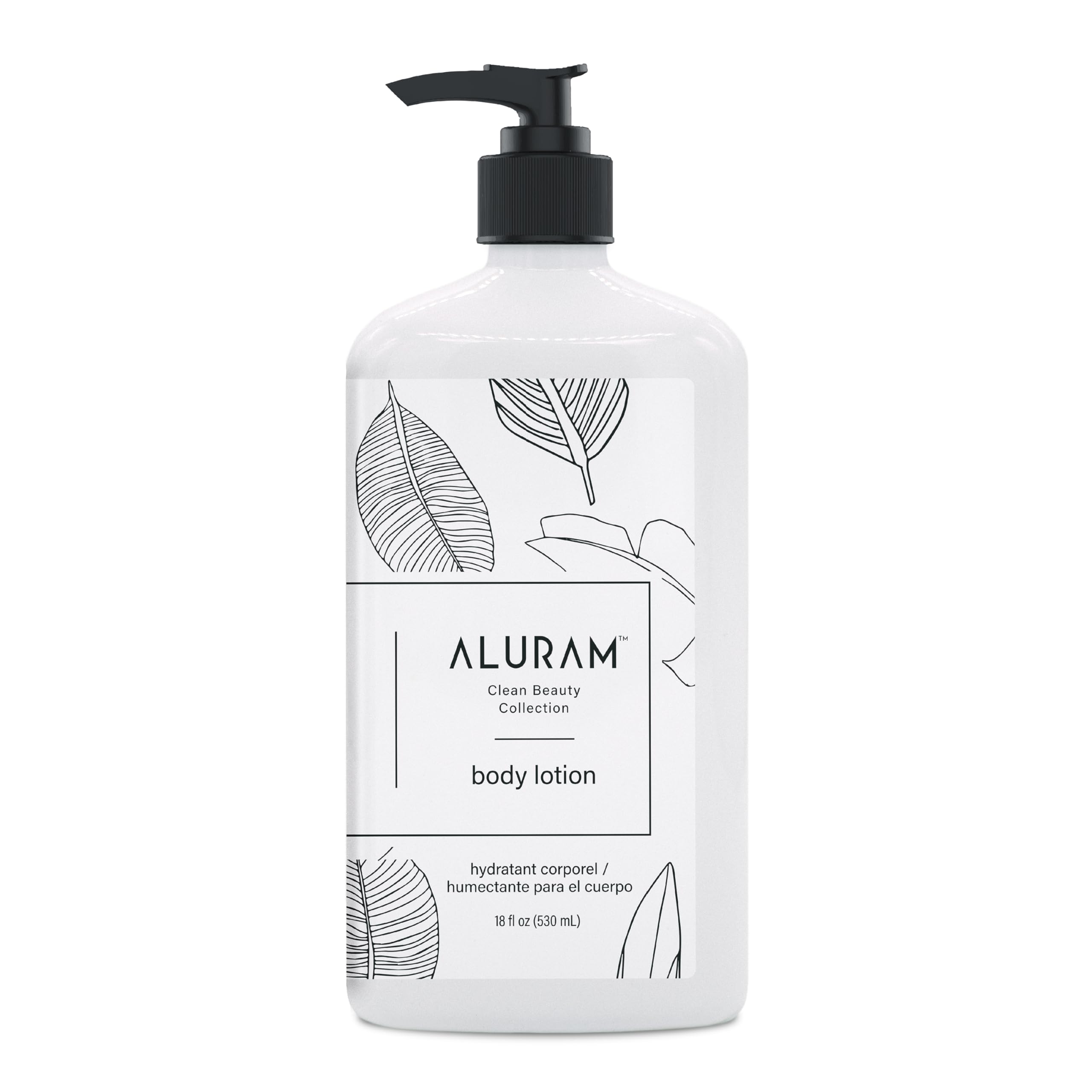 ALURAM Moisturizing Body Lotion, Hydrating Coconut Water & Squalane Cream Moisturizer for Soft Skin, Vegan, 18 Fl Oz