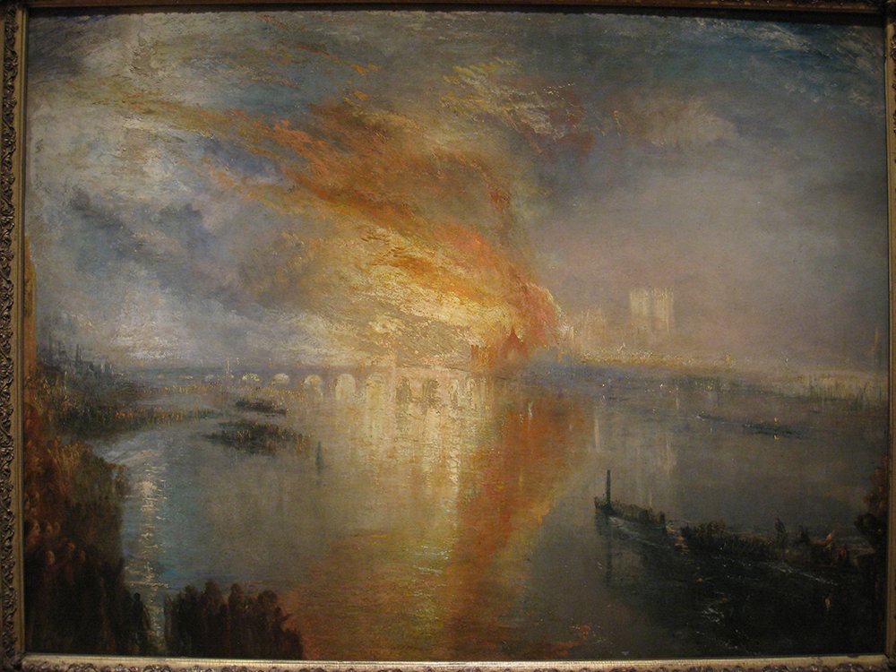 The Burning of The Houses of Lords Turner, affiche grand format Archival Matte Print
