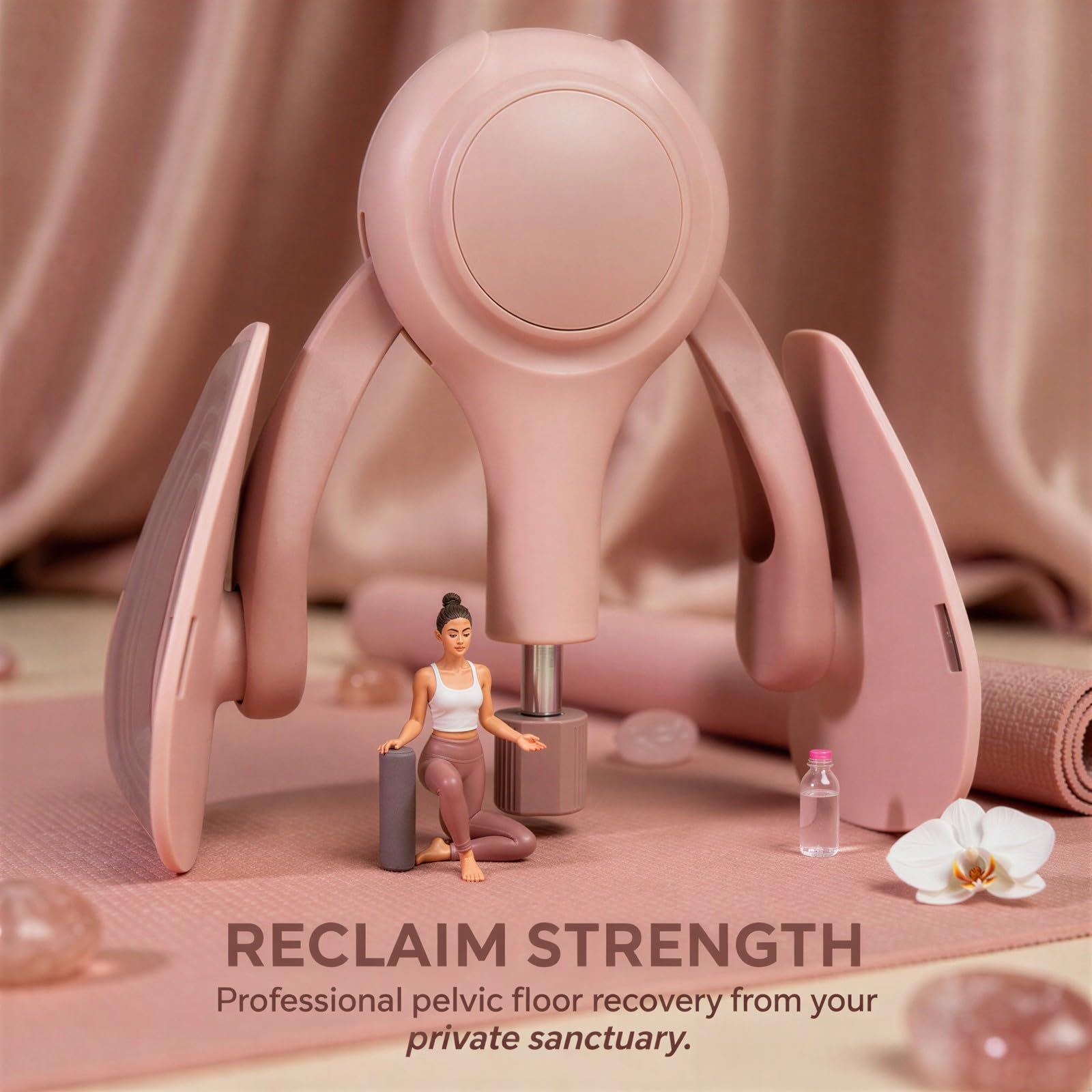Body-Contouring-Trainingsgerät, Oberschenkeltrainer mit verstellbarem Widerstand, für Frauen zur regenerativen Körperpflege, Innenschenkel Straffen, für Home Yoga