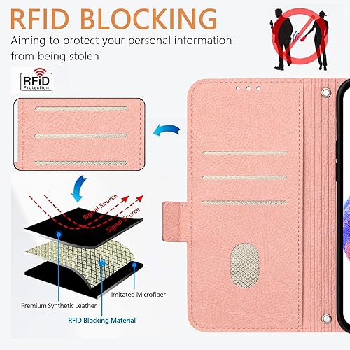 Miniatura 3 de for Nothing CMF Phone 1 - Funda para teléfono y protector de pantalla con bloqueo RFID, ranura para tarjetas, soporte en relieve, para teléfono