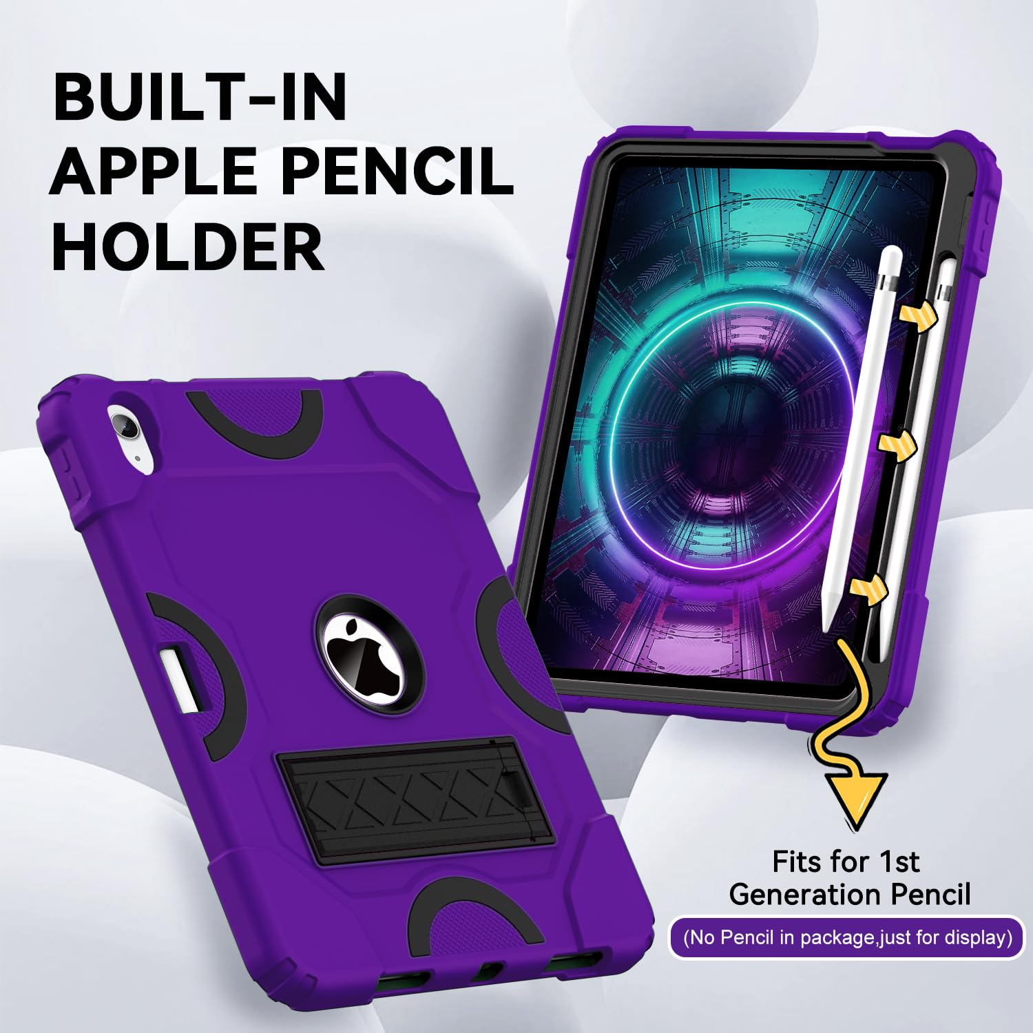Amazon.co.jp: Cantis iPad用ケース (ダークパープル+ブラック 