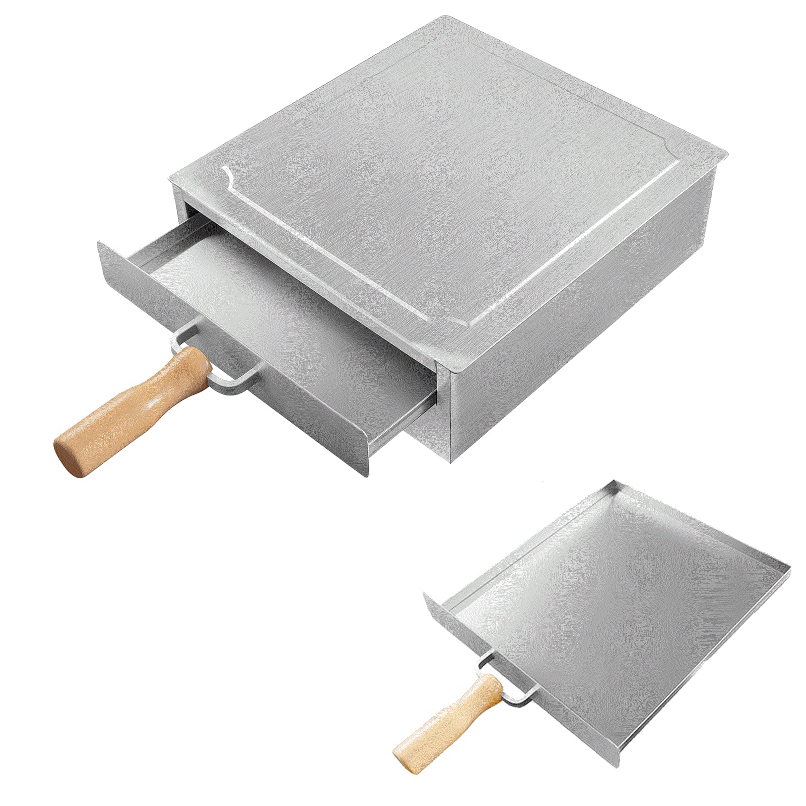 Rice Noodle Rolls Machine, 304 Stainless Steel Steamed Vermicelli Roll Steamer, 1-layer Food Steamer, Cantonese Cuisine Household Cookware