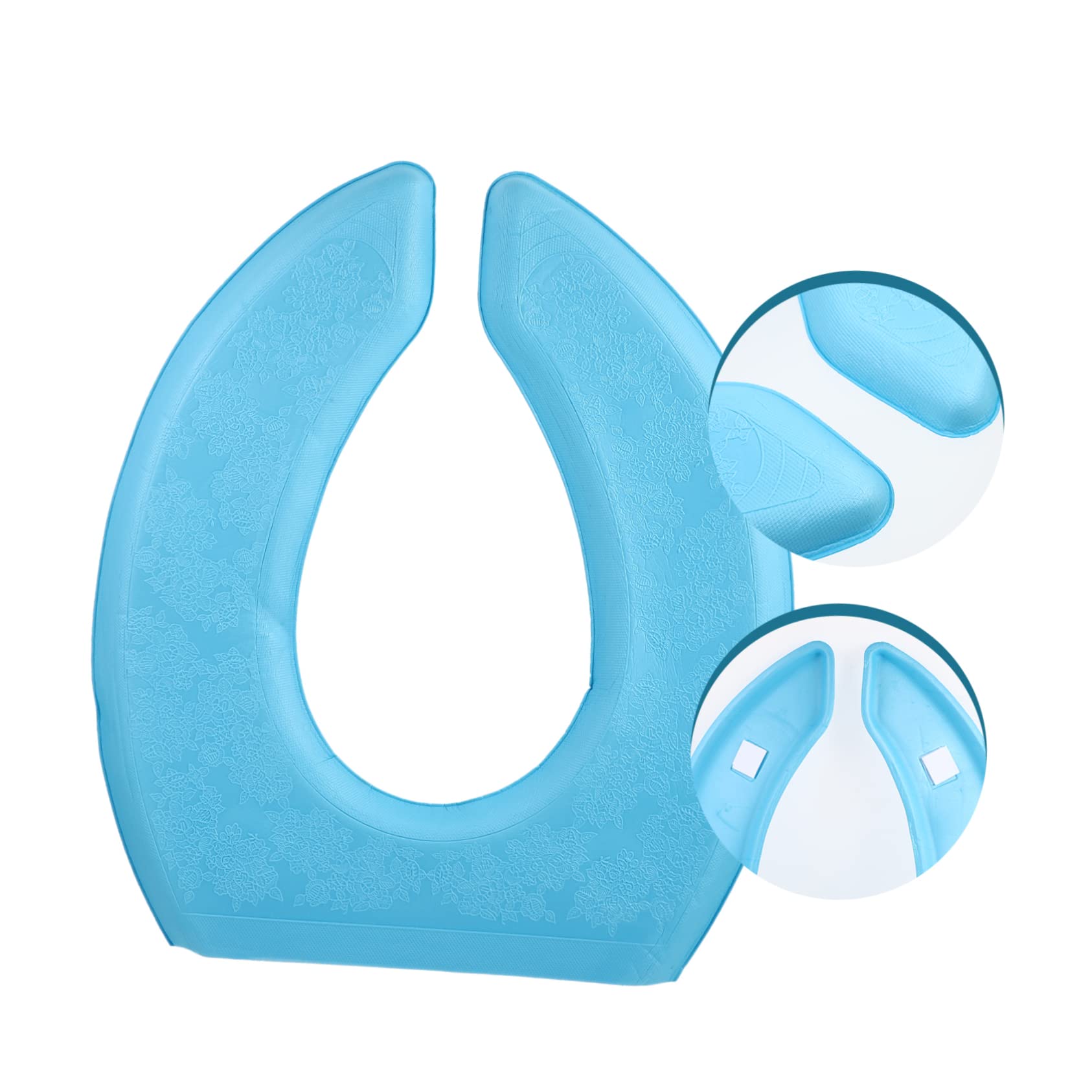 TOVINANNA Waterproof Toilet Seat Cushion Thicken Mat for Comfort Self-Adhesive Pedestal p