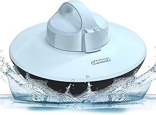 GRENNIX Robot Pool Cleaner - Cordless Robotic Pool Vacuum for Above Ground & In-Ground Swimming Pool Self-Docking Automatic Underwater Skimmer with Strong Suction, Top Handle - Blue