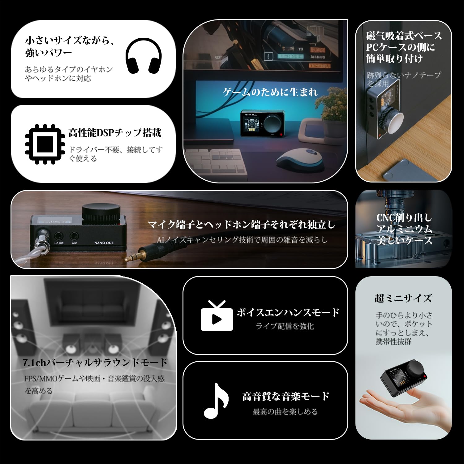 Amazon.co.jp: SMSL NANO ONE DAC アンプ 小型 ヘッドホンアンプ