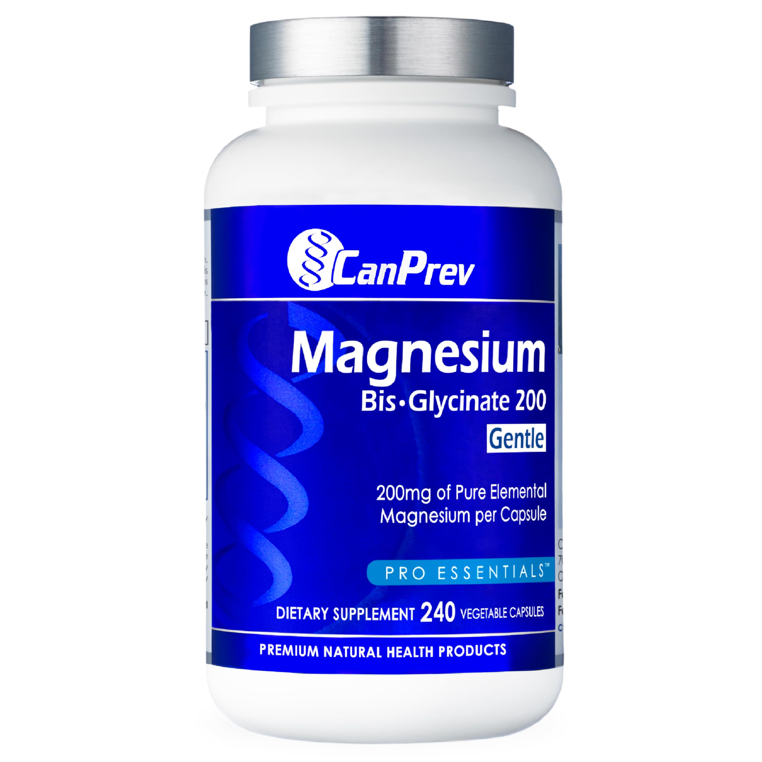 CanPrev Magnesium Bis-Glycinate 200, Veggie Capsules, 240 Count