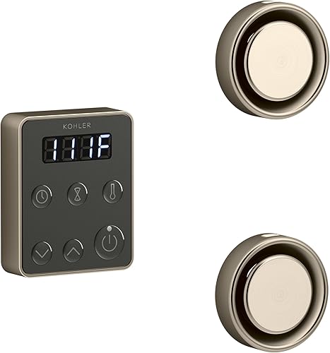 KOHLER K-5558-BV Serie Invigoration Kit de control de generador de vapor en tándem, bronce cepillado vibrante