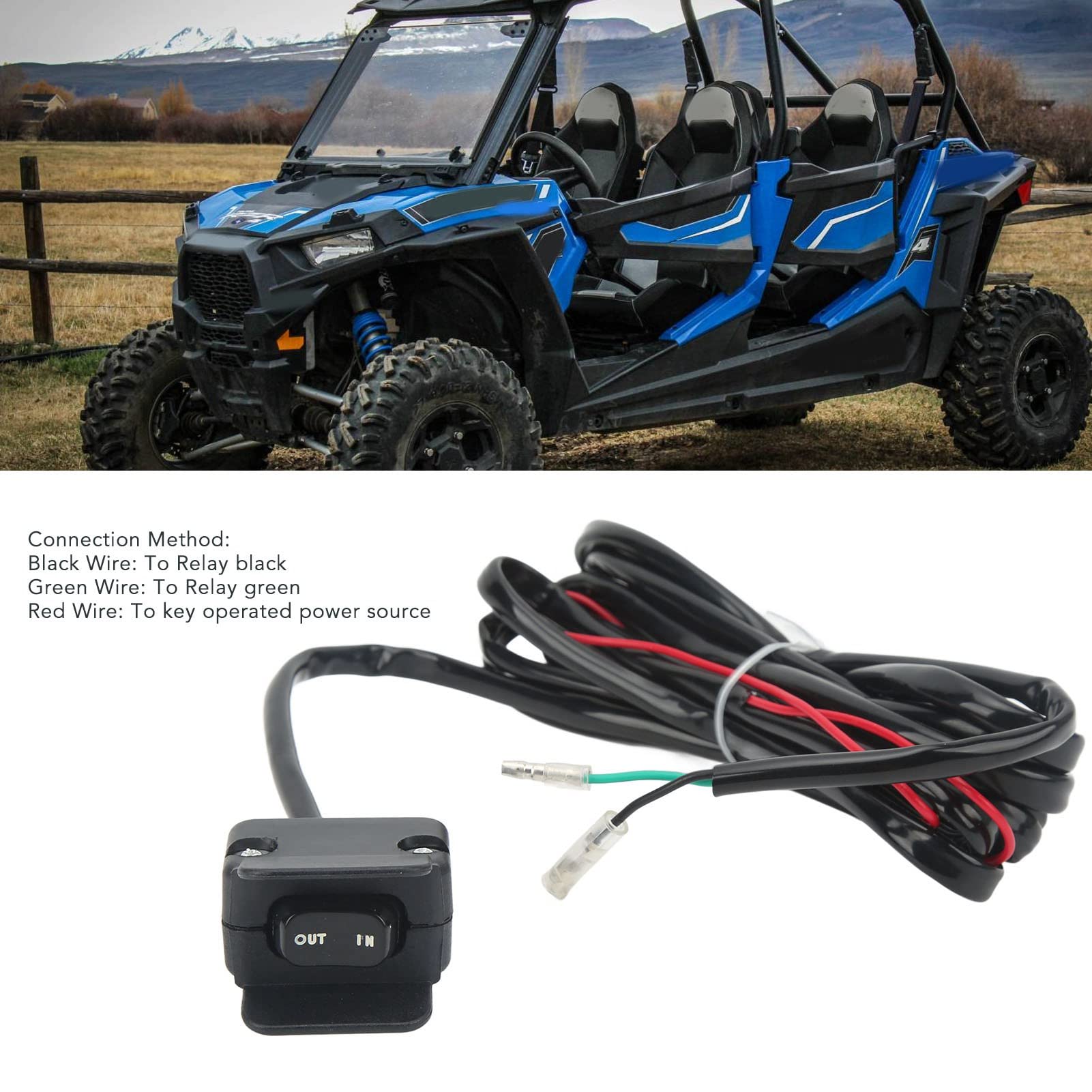 Kit Interruttore per Argano ATV, Linea di Controllo Supporto Manubrio 3 Metri