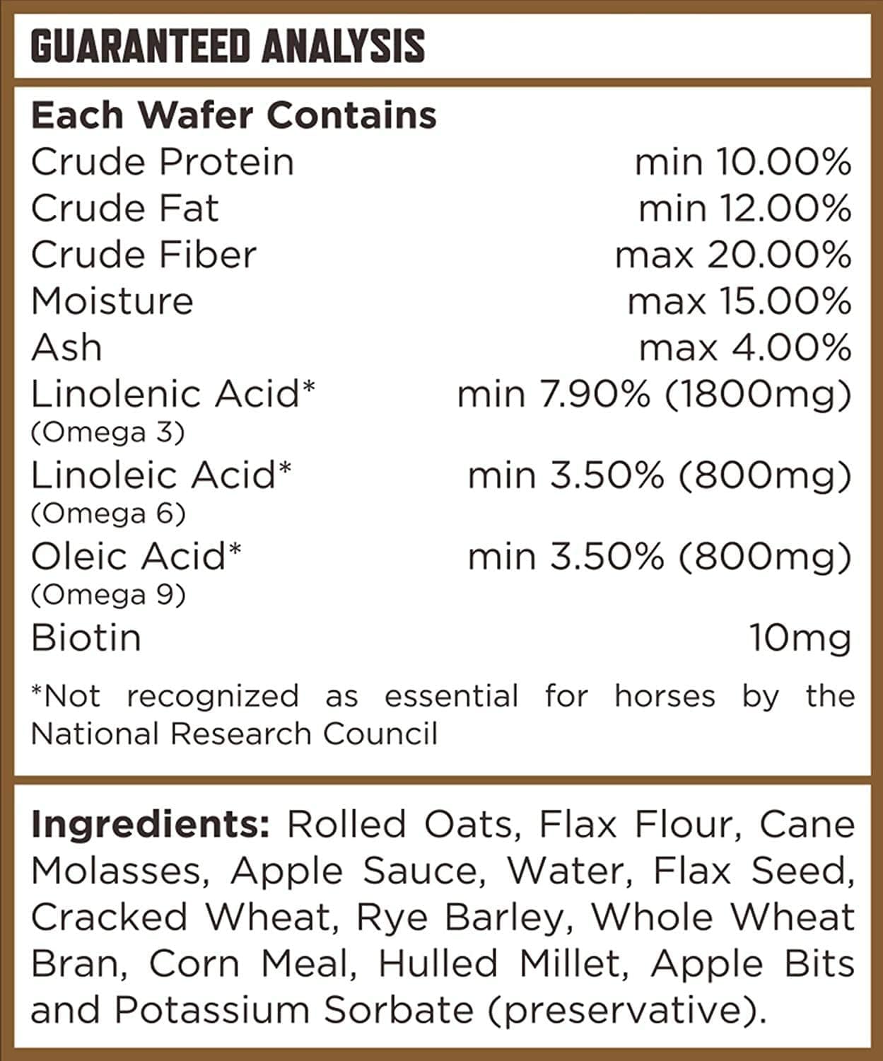 Majesty's Omega Wafers - Superior Horse/Equine Skin, Coat, and Immune Support Supplement - Omega 3, 6, 9, and Biotin (Peppermint, 60 Count) — Amazon image 2