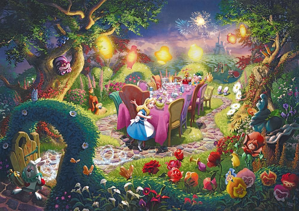 Schmidt | Thomas Kinade: Disney Mad Hatter’s Tea Party (6,000 Pieces) | Jigsaw Puzzle | Ages 14+ | 1+ Players