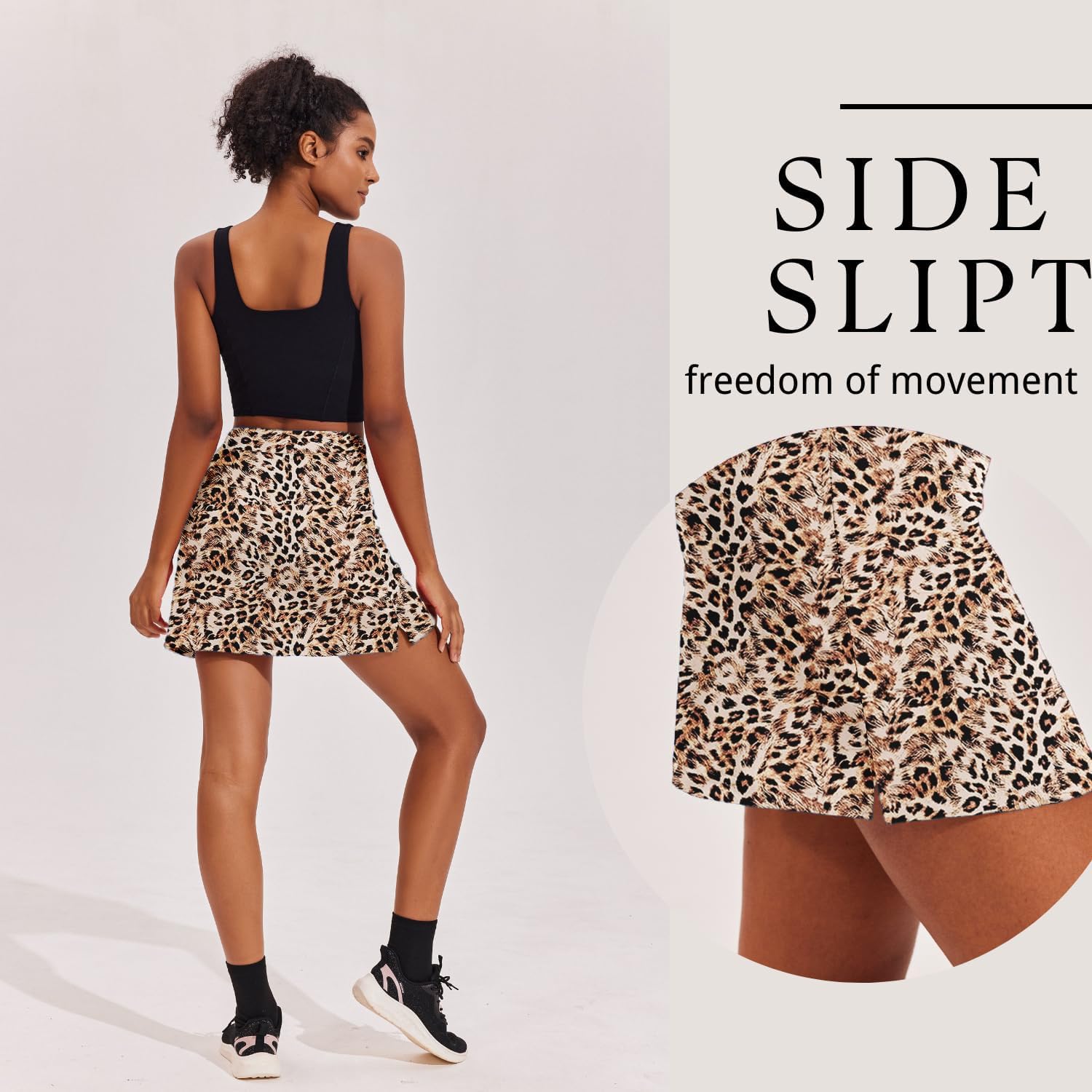 Ekouaer 16“ Golf Skorts for Woman with Inner Pockets Silicone Grippers Tennis Skirt Quick Dry Athletic Pickleball Skort - Image 4