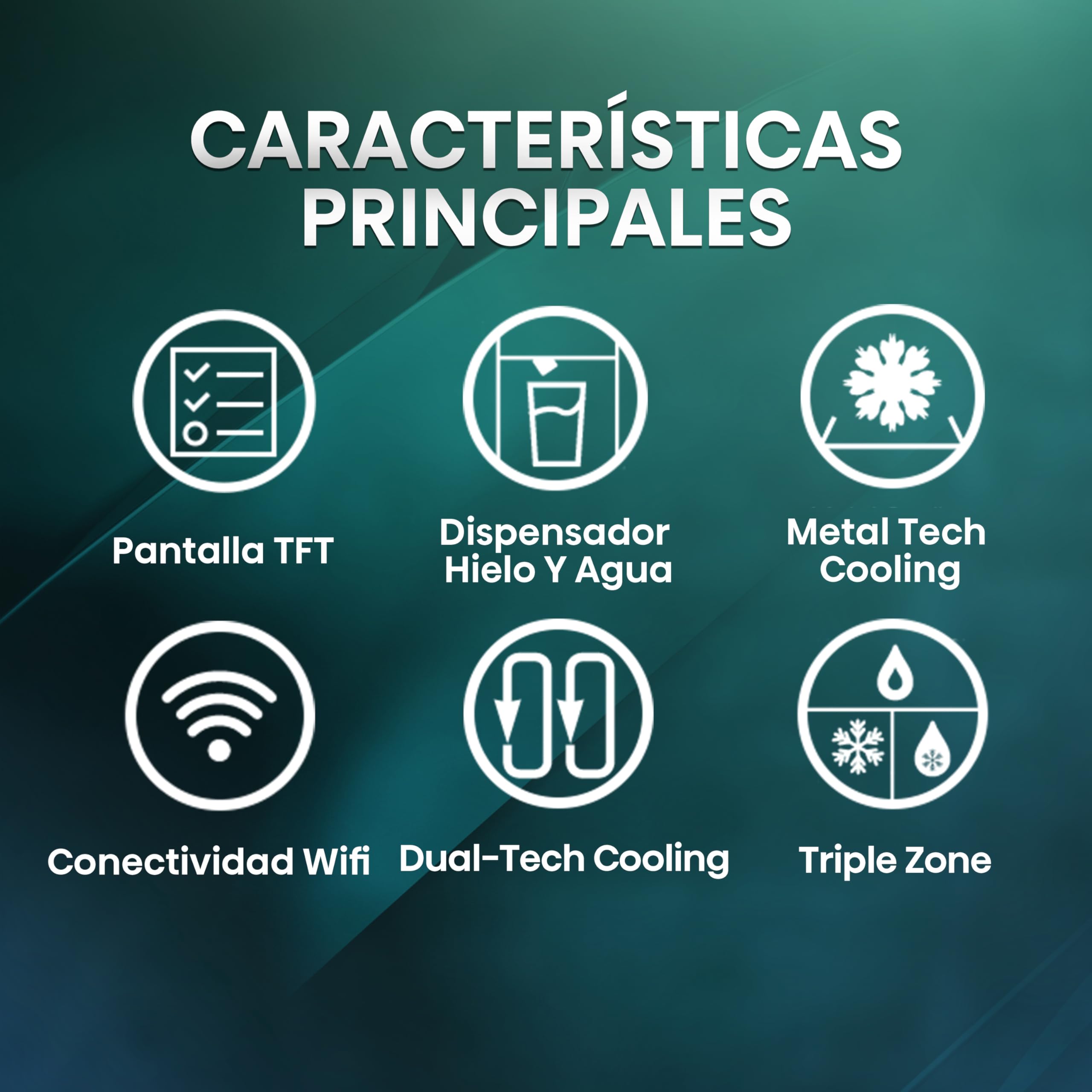 Hisense RQ760N4IFE Cross Door Puerta Americana con dispensador, Total NoFrost, Smart Connectivity con Pantalla & WiFi, MultiFlow,Metal Tech Cooling, E, Negro