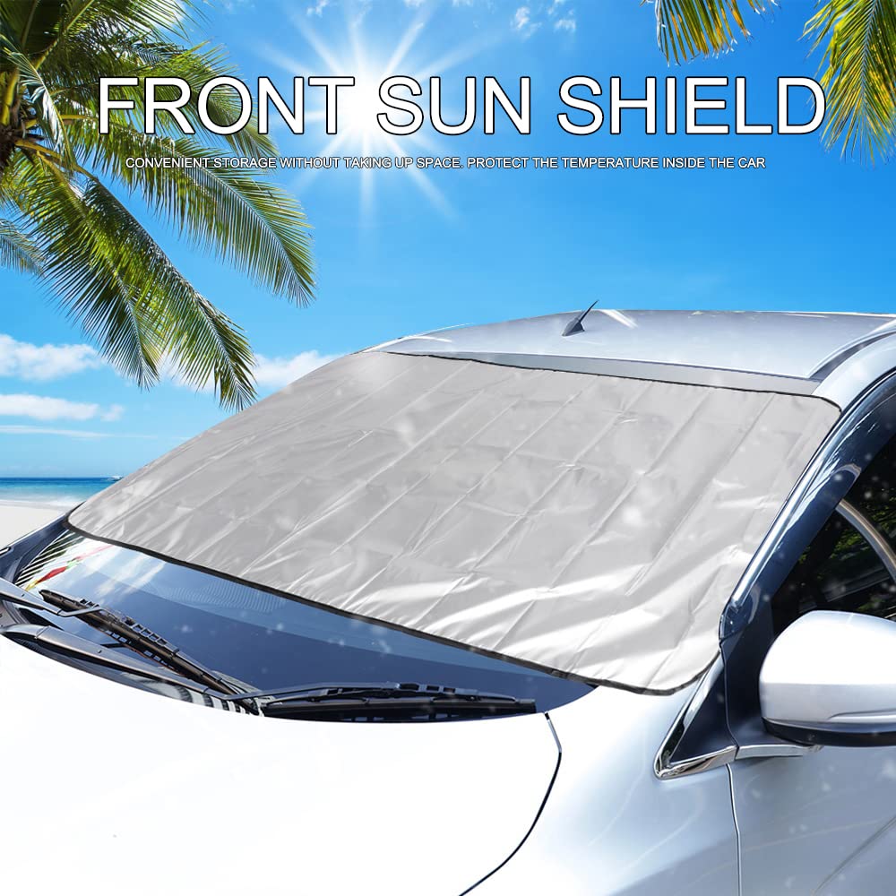 Copri Parabrezza Auto Spesso - 200x150 Cm - Anti UV, Antighiaccio - Per Auto E SUV - Foto 9