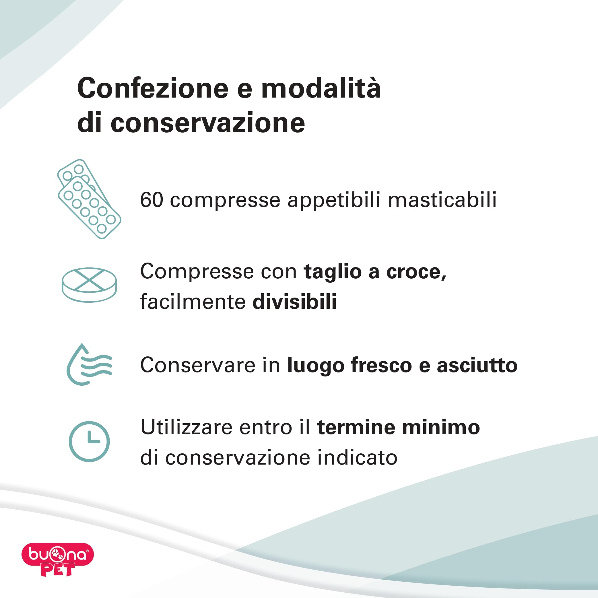 Buona Pet Articolina Forte Cane 60cpr Integratore Articolazioni Cane, Mangime Complementare Dietetico per Cani e Gatti, con Glucosamina e Condroitina, Collagene, ASU e Pea Levagen Plus®