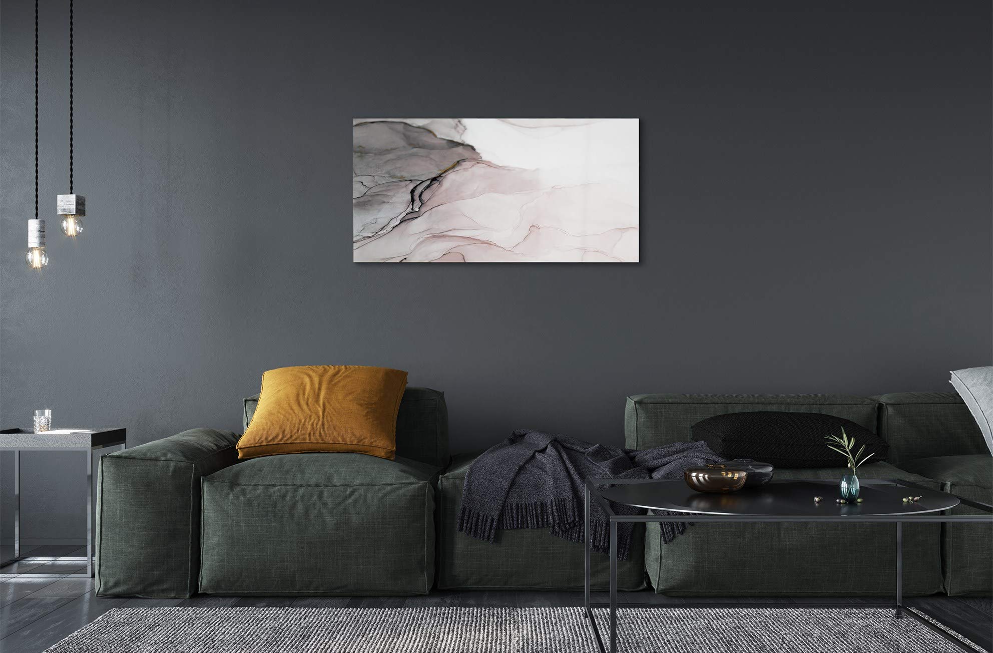 Tulup Impresión acríl Acrílico 100x50cm Impresa Decoración Imagen Cuadro sobre acríl Pinturas – Manchas de extracción de Piedra