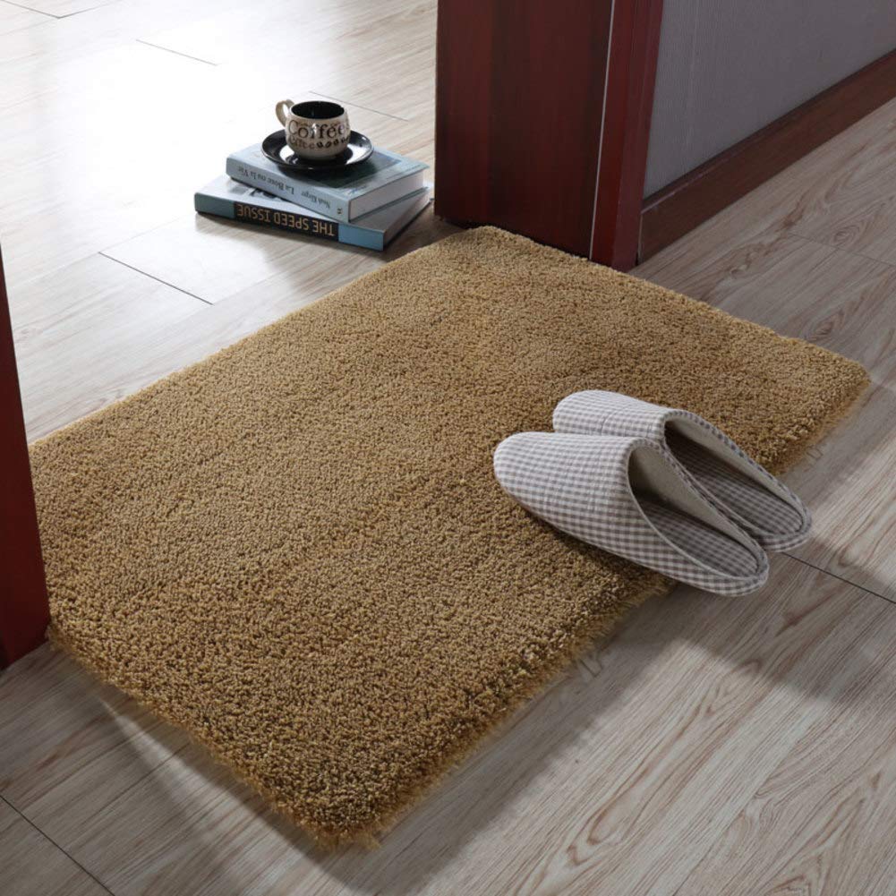 Microfibers Bath Mat Non Slip Shaggy Chenille Bathroom Rug Thick Soft Bath Mat Carpet Washable Super Absorbent Floor