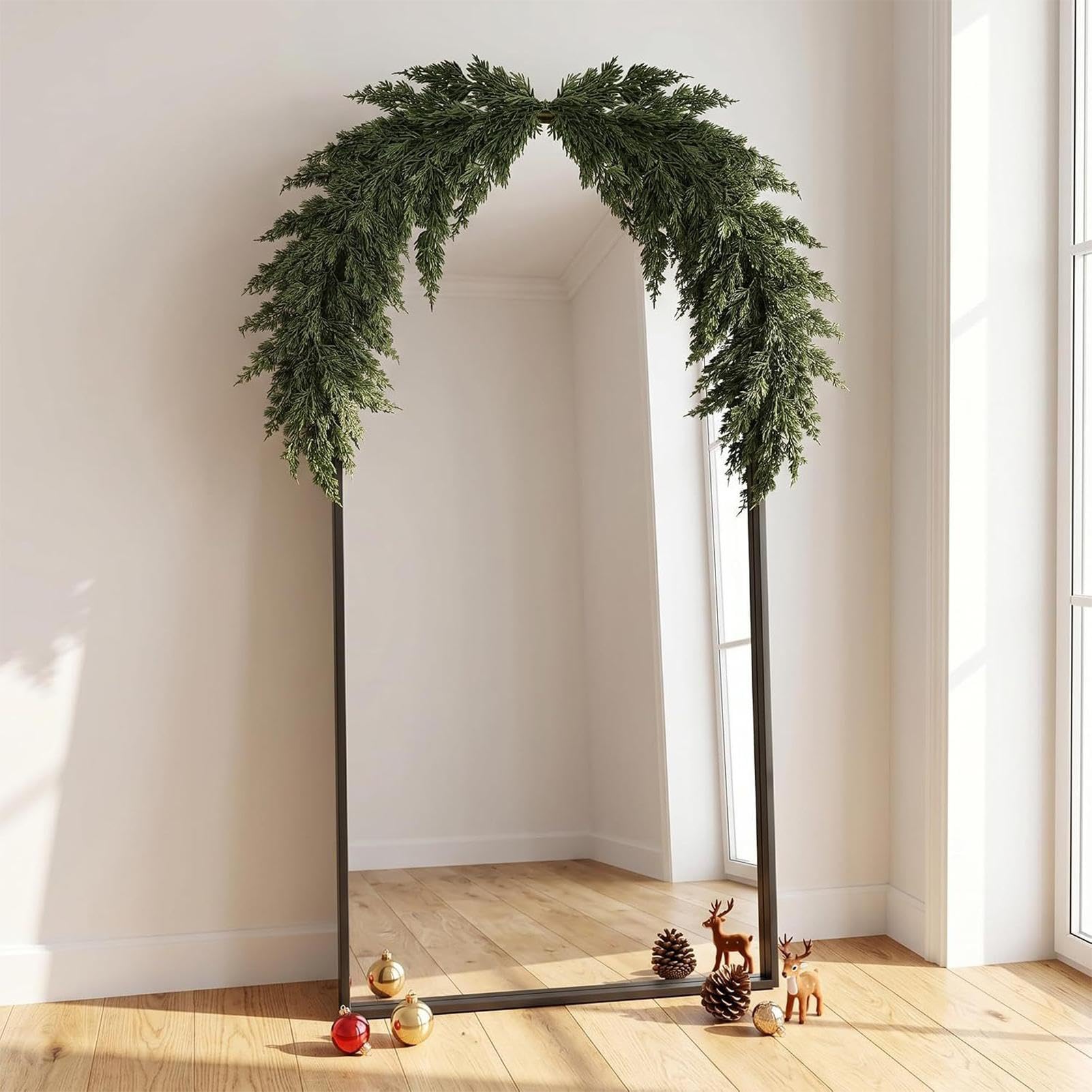 Weihnachtsgirlande Außen 119 cm Künstliche Zeder Wiederverwendbares Grün