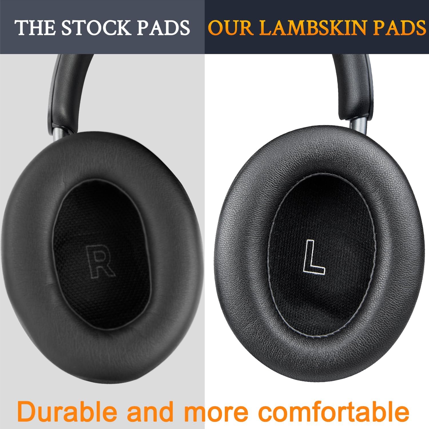 SOULWIT Lambskin Replacement Earpads for Bose QC Ultra/New QuietComfort Ultra(2nd Gen) Wireless Headphones, Ear Pads Cushions with High-Density Noise Isolation Foam - Brilliant Black