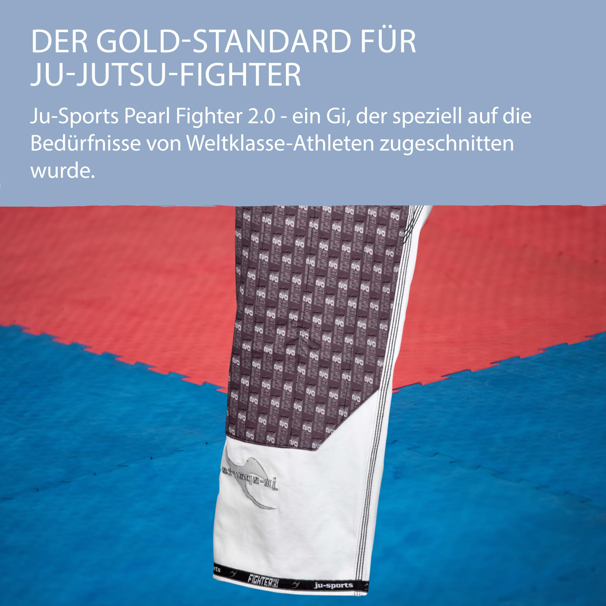 Ju-Sports Pearl Fighter 2.0 Jujutsu Anzug Herren weiß - Superleichter Gi für hohe Kicks 100% Baumwolle, Sportlicher Schnitt & topmodernes Design
