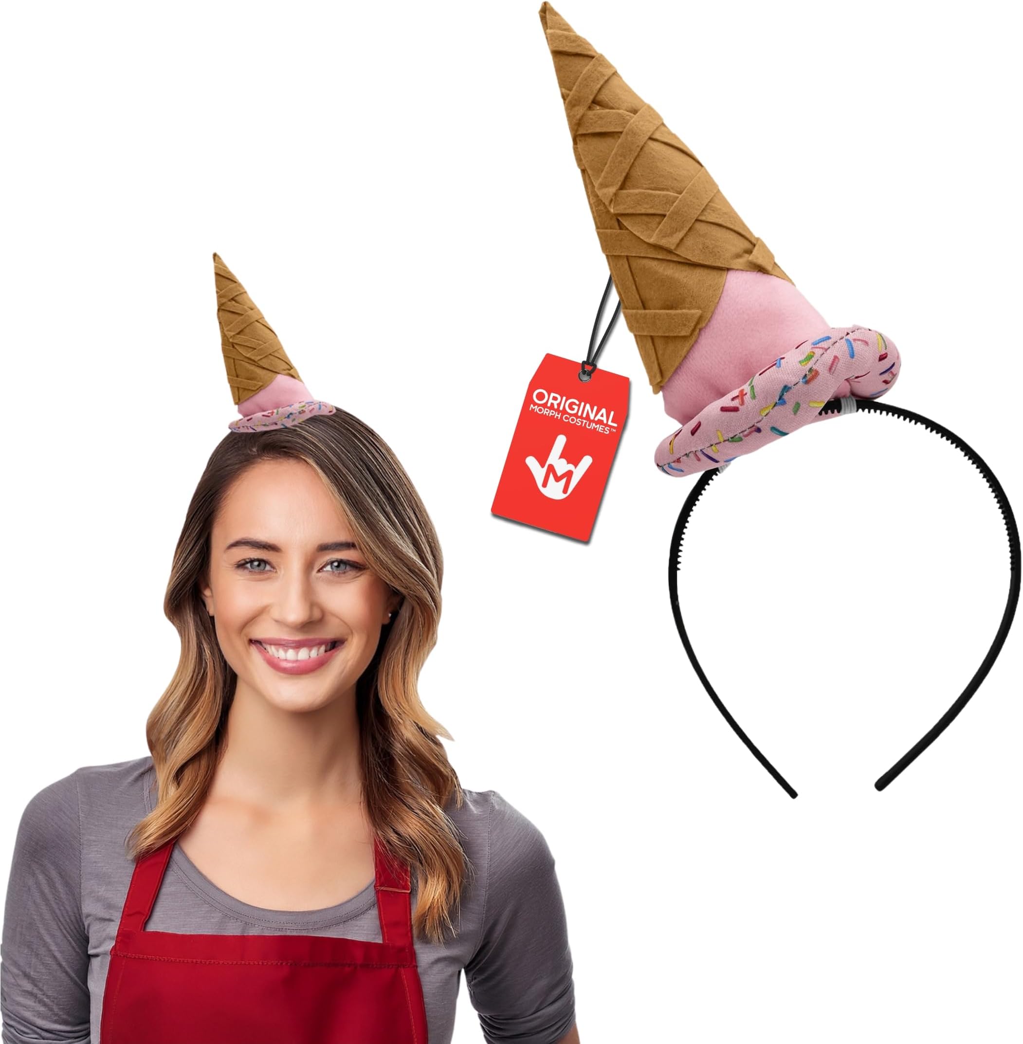 Morph Mini Food Hat Headband Crazy Funny Silly Party Hats Vendor Costume Accessory Headband for Adults