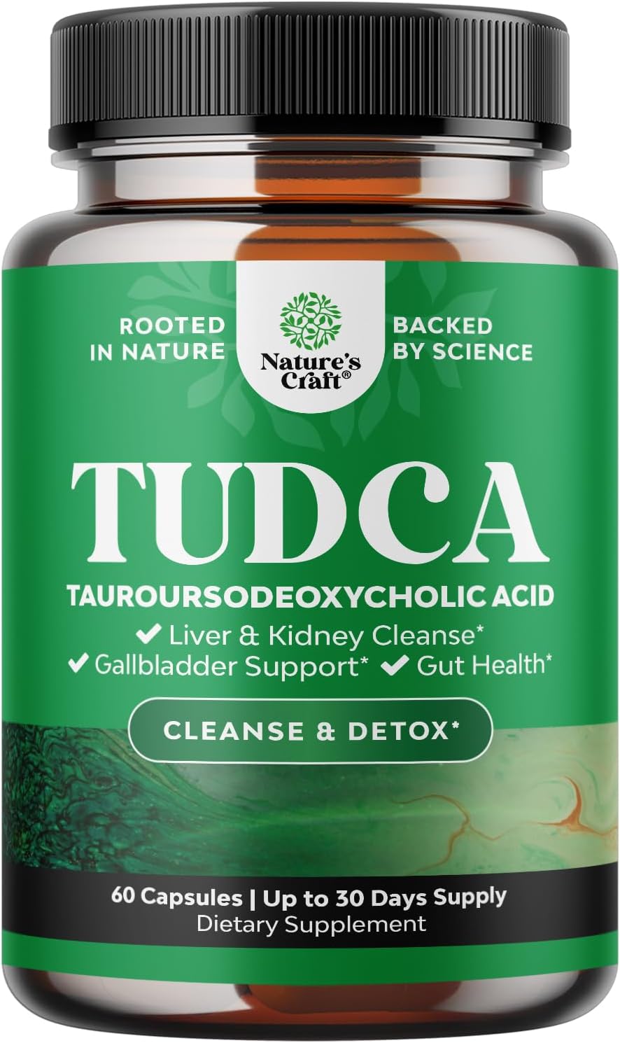 Advanced Tudca Liver Support Supplement - Extra Strength Tudca 500Mg Bile Salts For Liver & Kidney Support - Liver & Gallbladder Cleanse Tauro Ursodeoxycholic Acid Tudca - Capsule