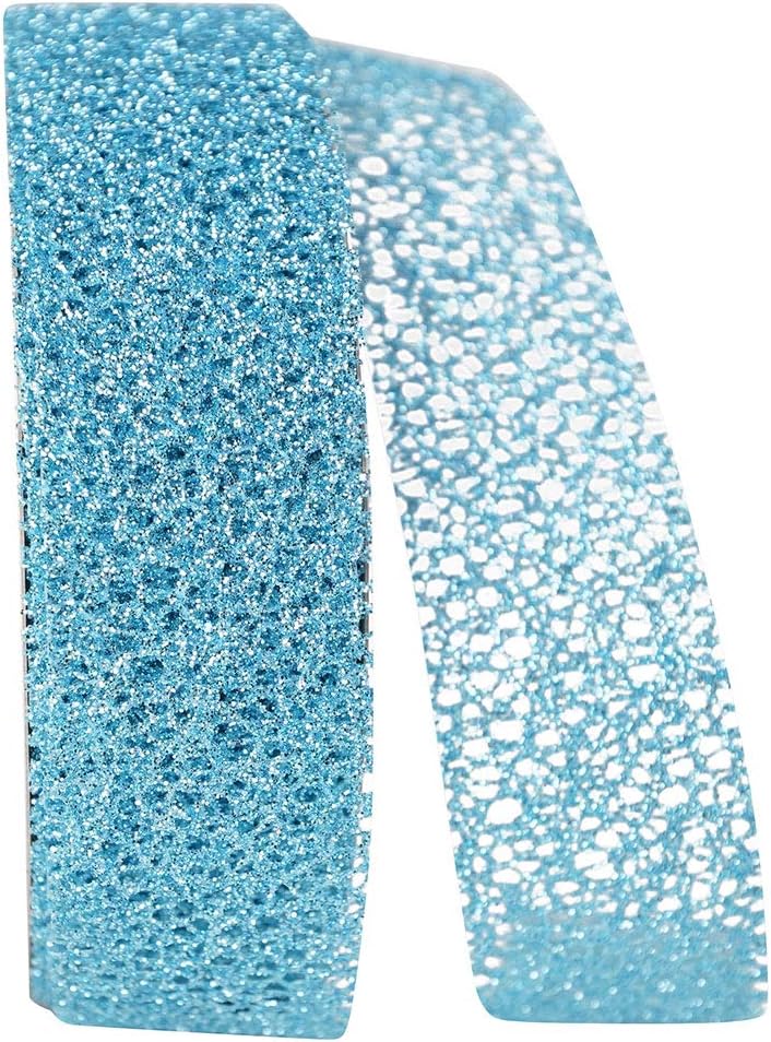 Reliant Ribbon Glitter Web Mesh Ribbon, 5/8 Inch X 25 Yards, Iridescent